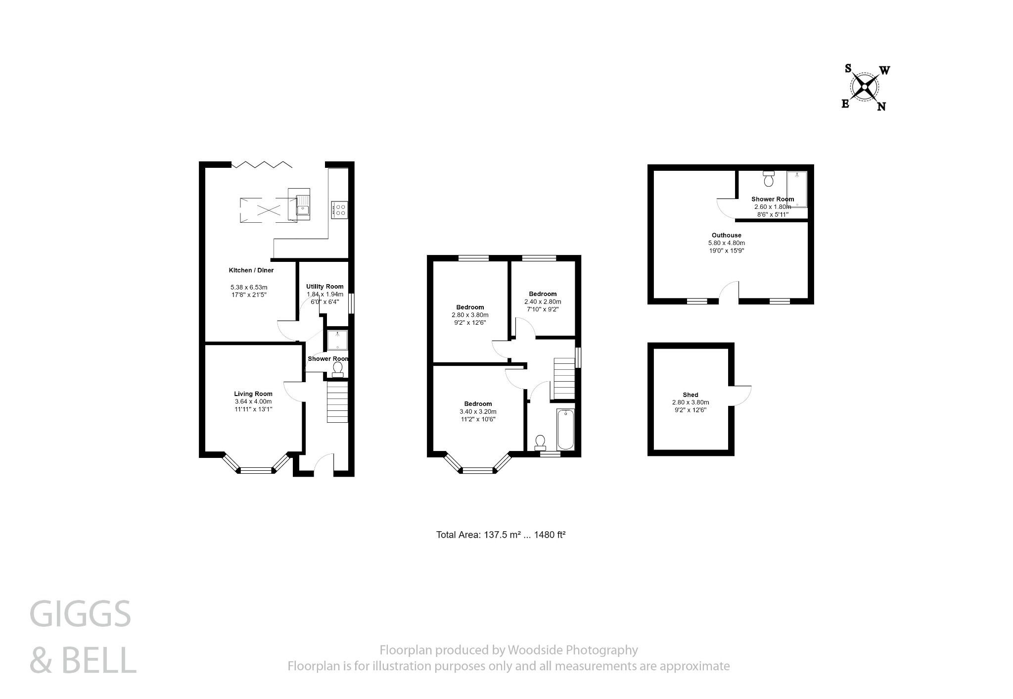 3 bed semi-detached house for sale in Durham Road, Luton - Property Floorplan