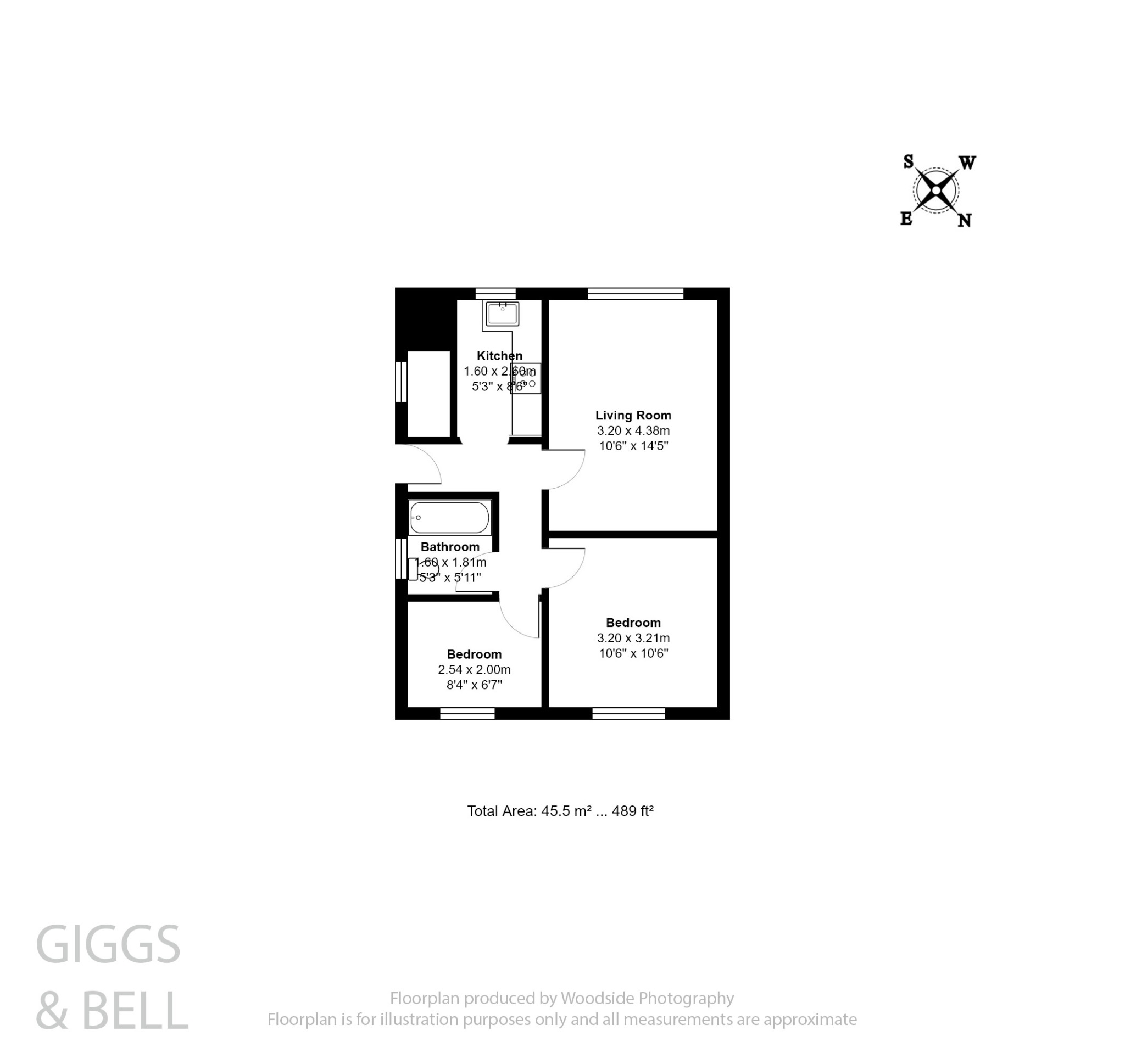 2 bed maisonette for sale in Birchen Grove, Luton - Property Floorplan