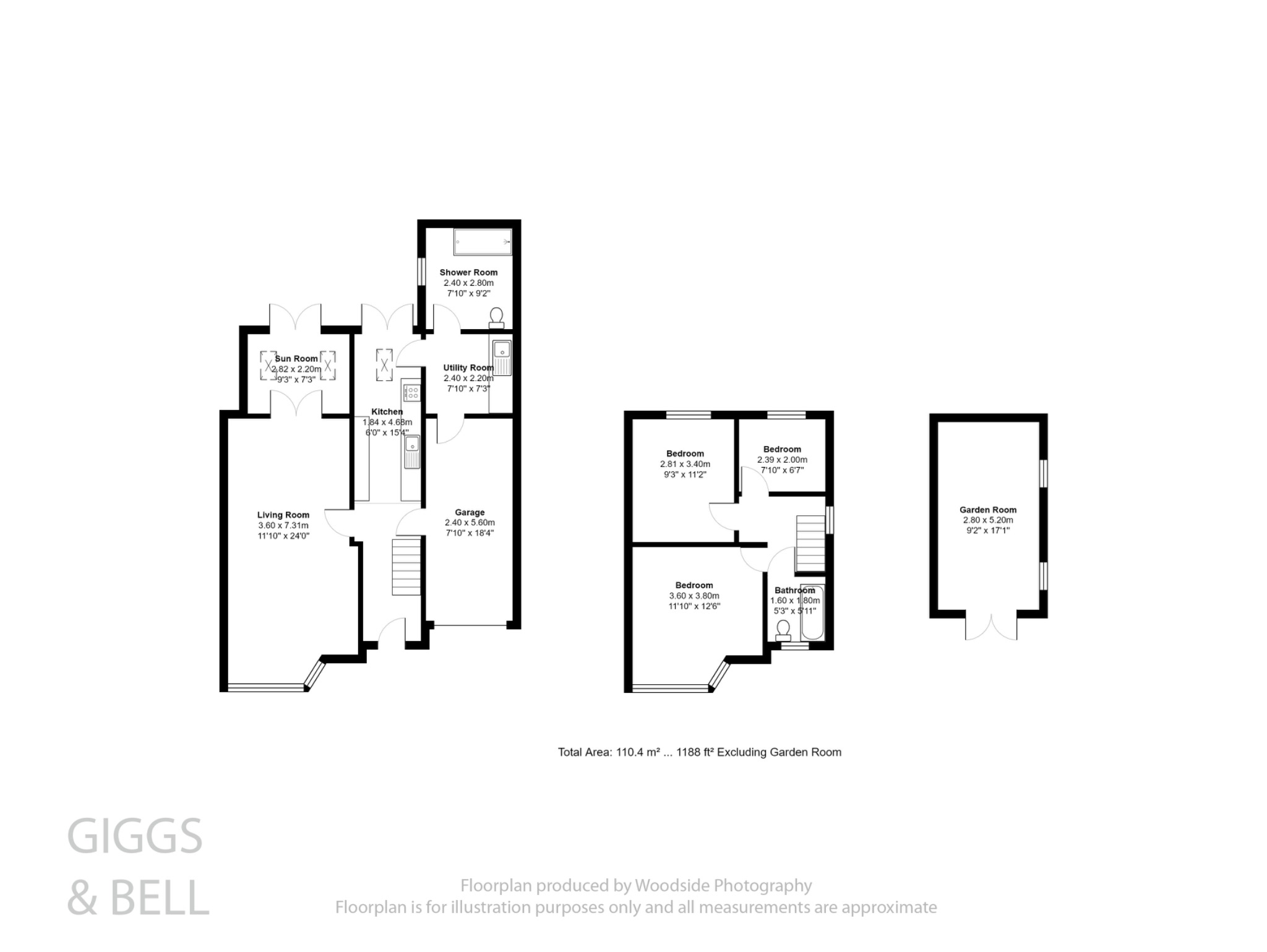 3 bed semi-detached house for sale in Rosslyn Crescent, Luton - Property Floorplan