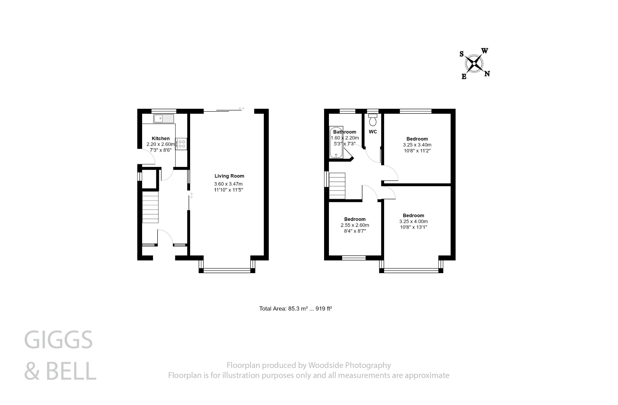 3 bed semi-detached house for sale in Hollybush Road, Luton - Property Floorplan