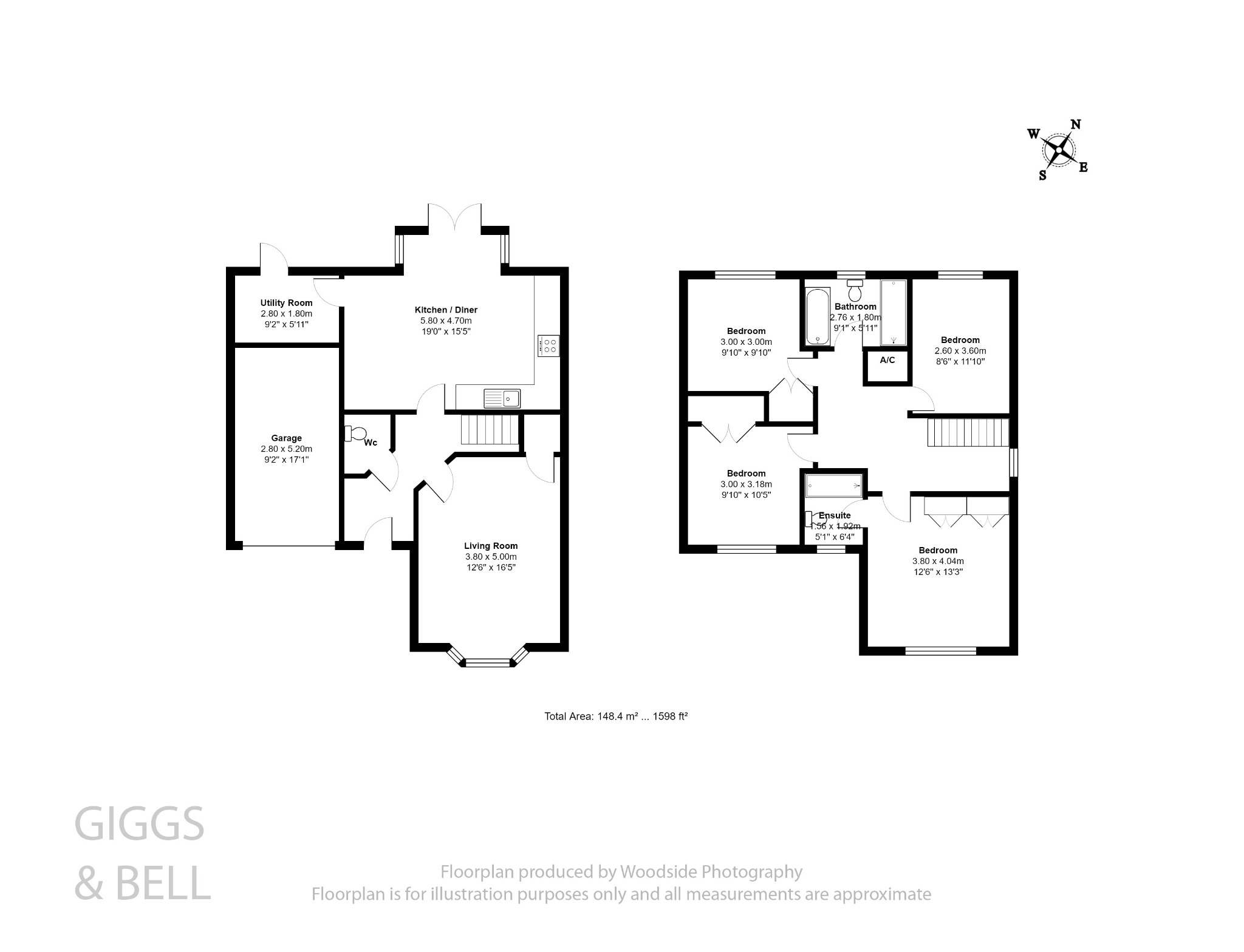 4 bed detached house for sale in Cassidy Close, Luton - Property Floorplan