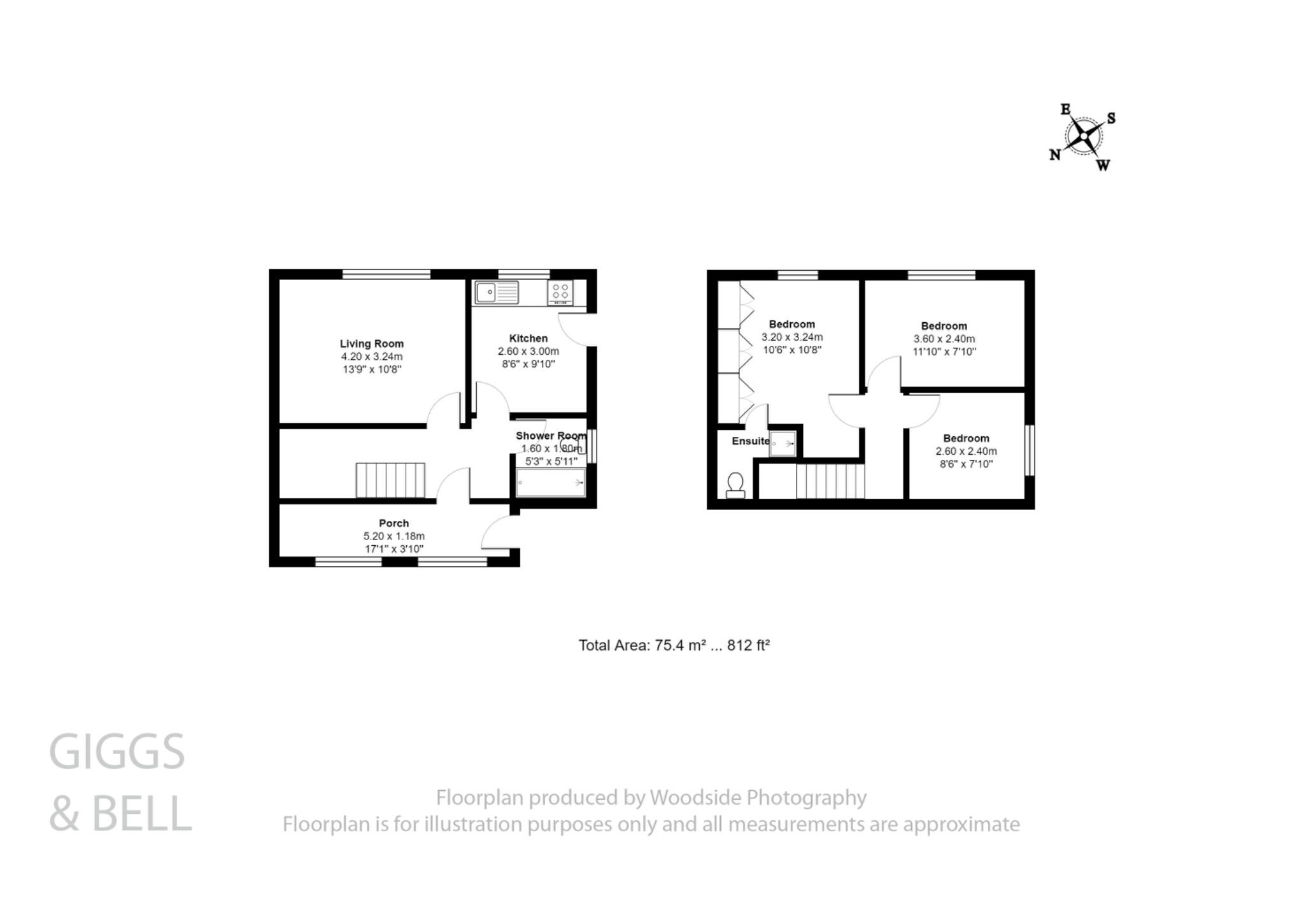 3 bed semi-detached house for sale in Ashfield Way, Luton - Property Floorplan