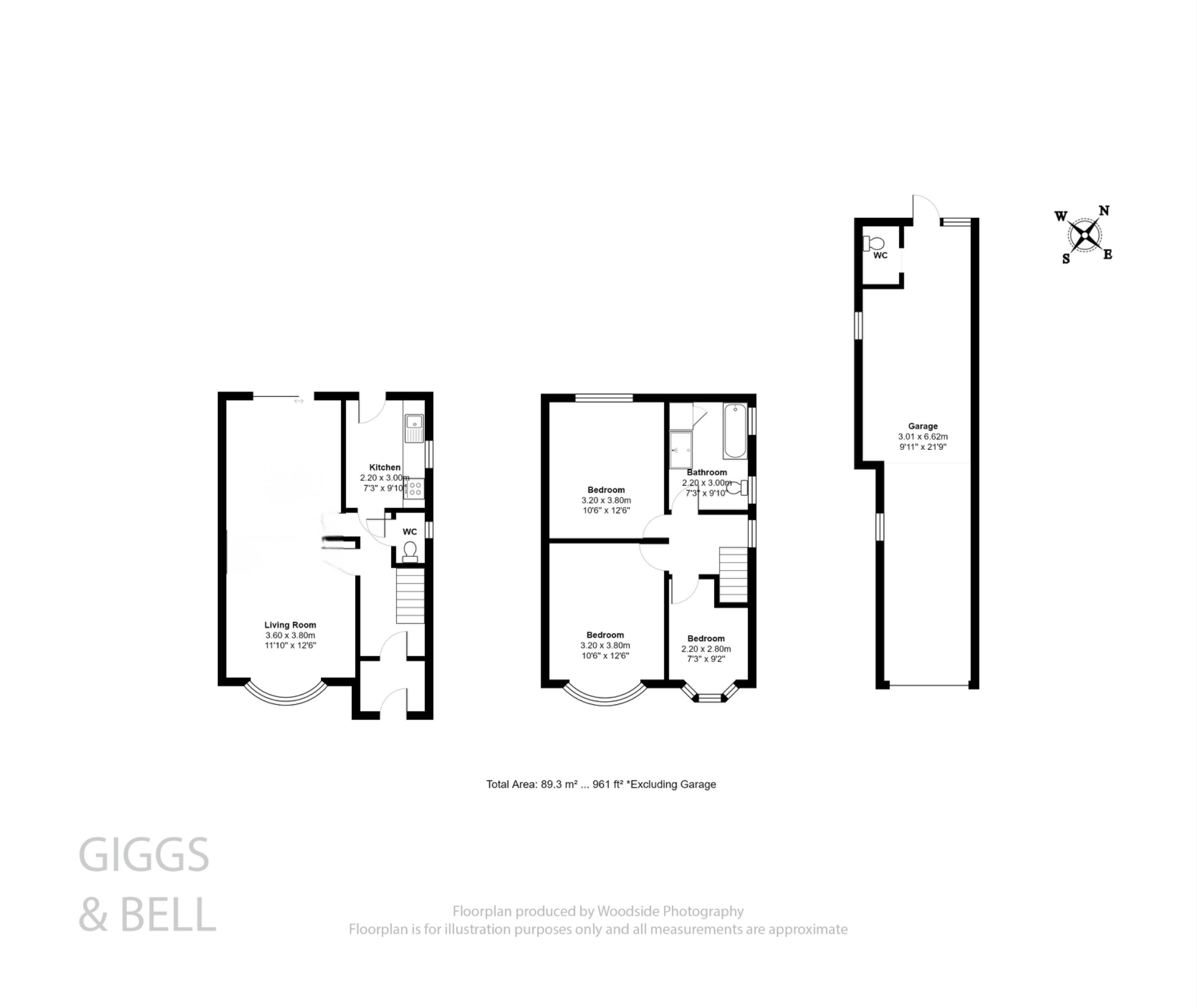 3 bed semi-detached house for sale in Kingsdown Avenue, Luton - Property Floorplan