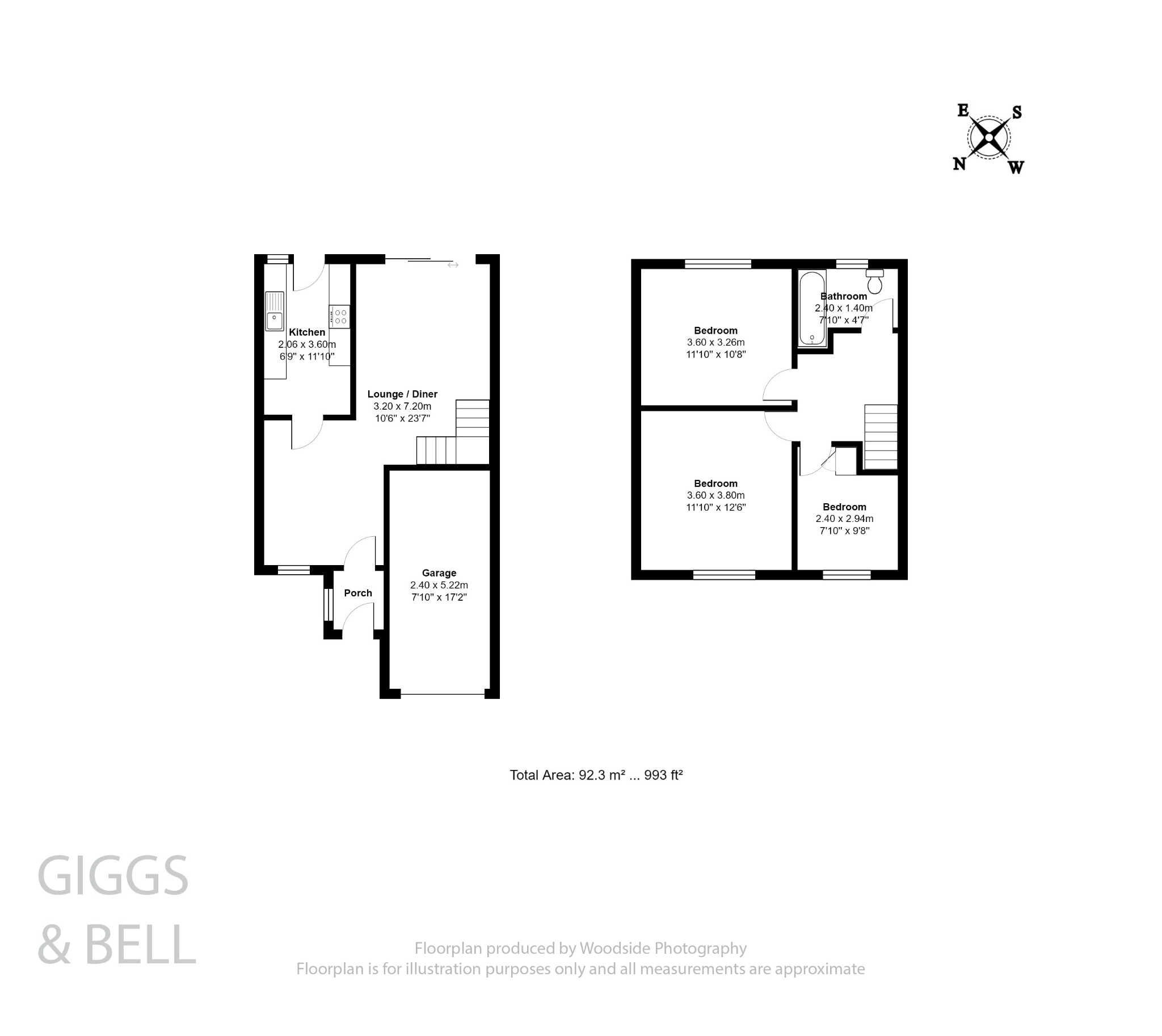3 bed semi-detached house for sale in Dunsmore Road, Luton - Property Floorplan