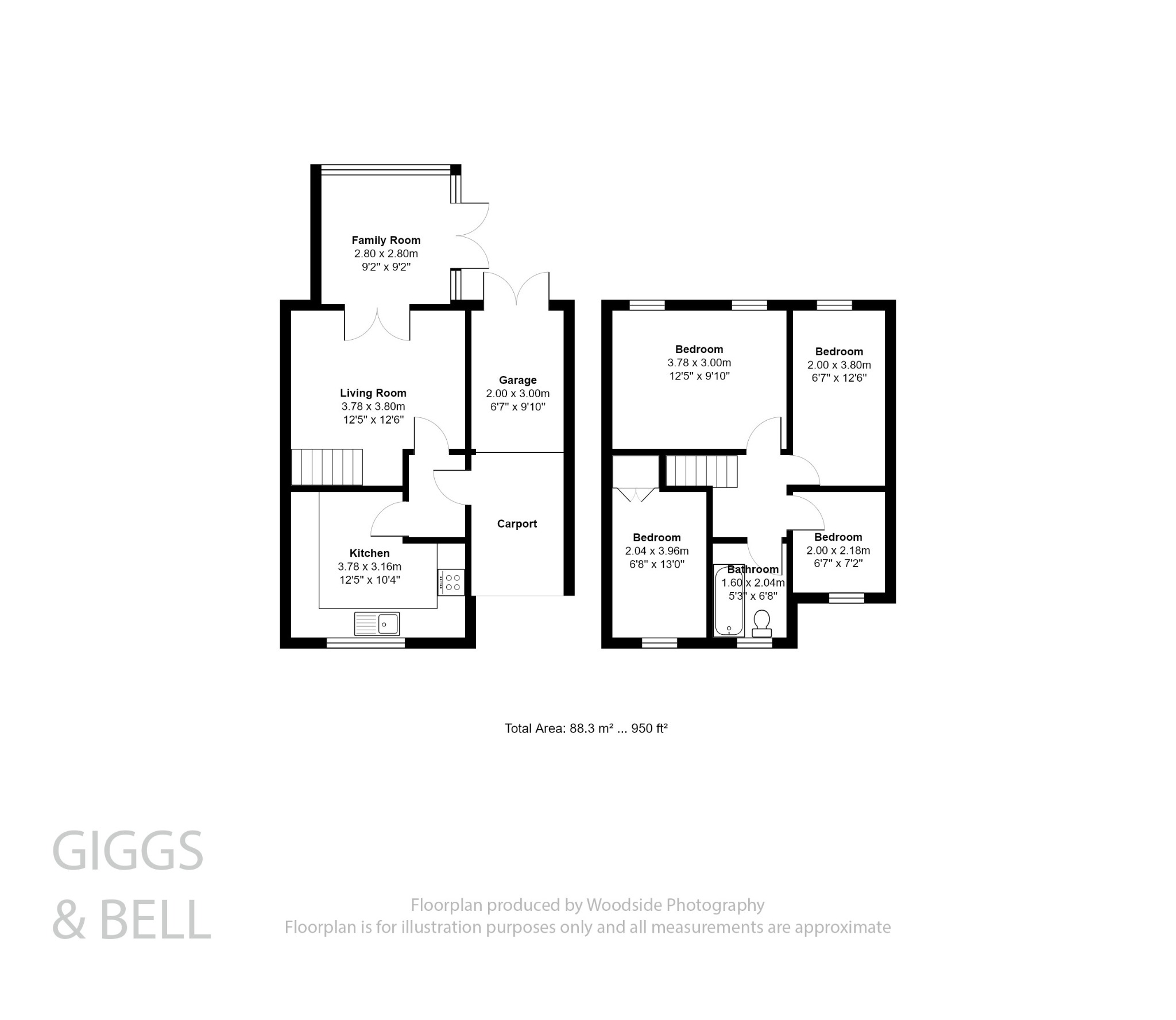 4 bed semi-detached house for sale in Linbridge Way, Luton - Property Floorplan