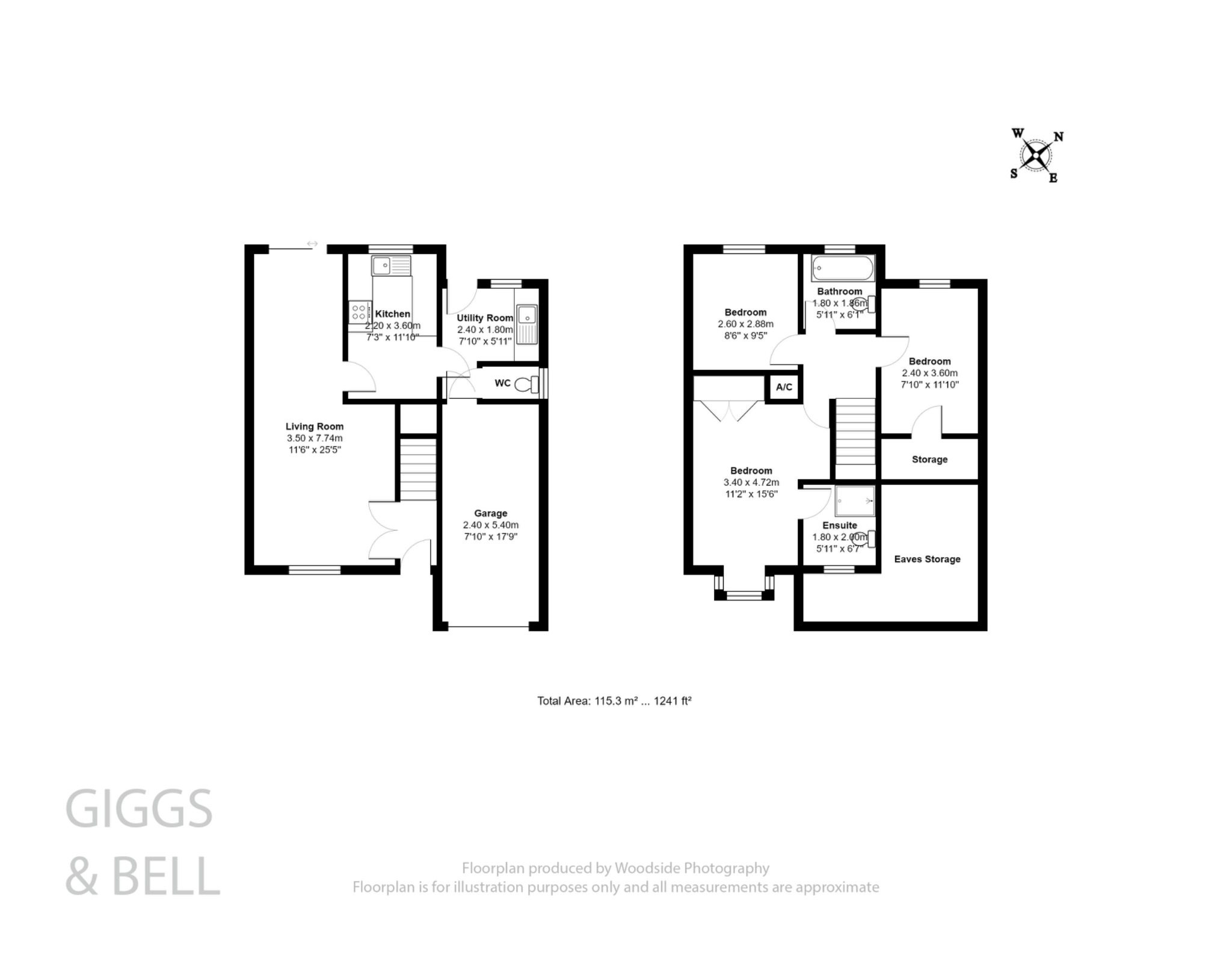 3 bed detached house for sale in Linacres, Luton - Property Floorplan