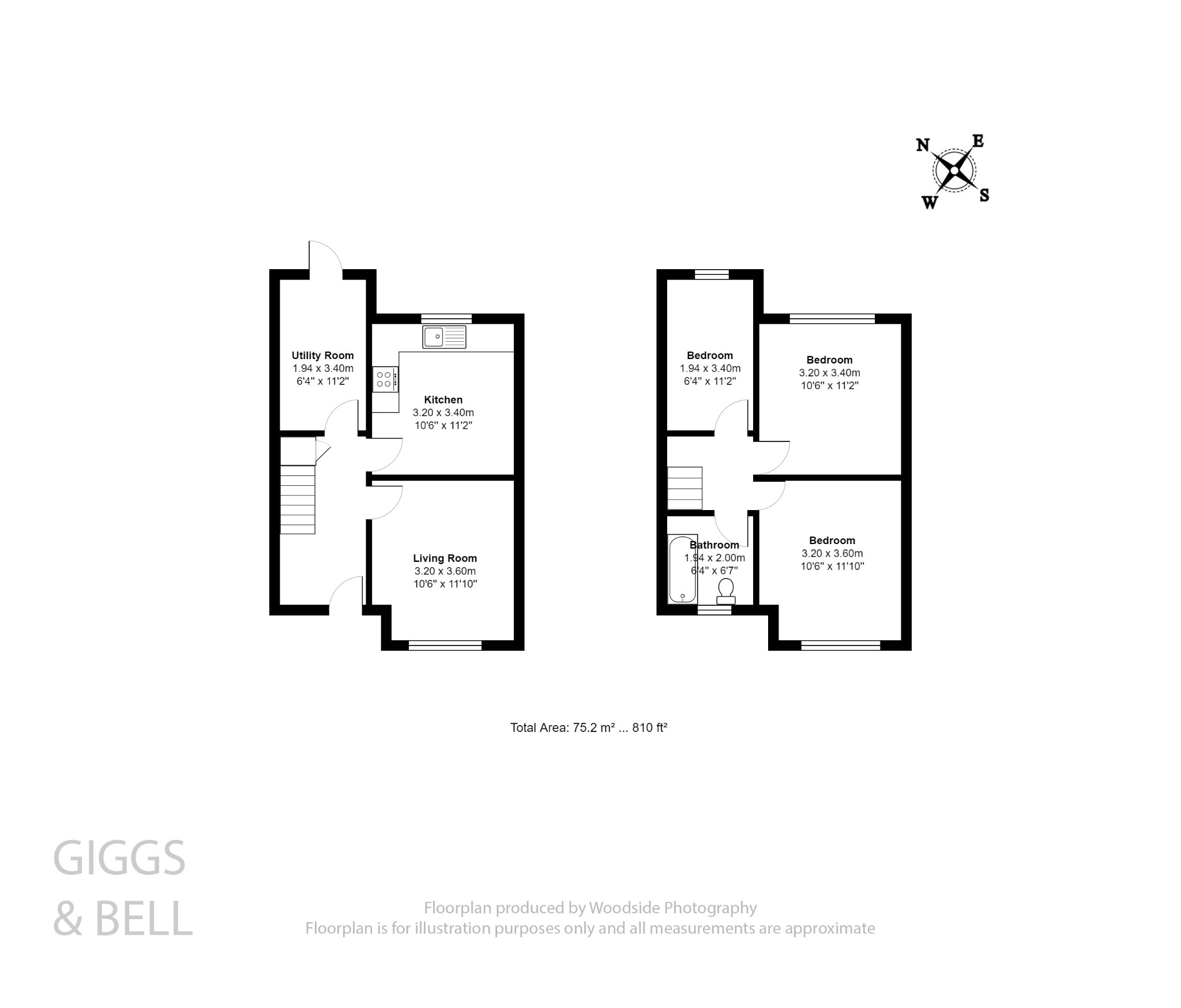 3 bed terraced house for sale in Stanford Road, Luton - Property Floorplan