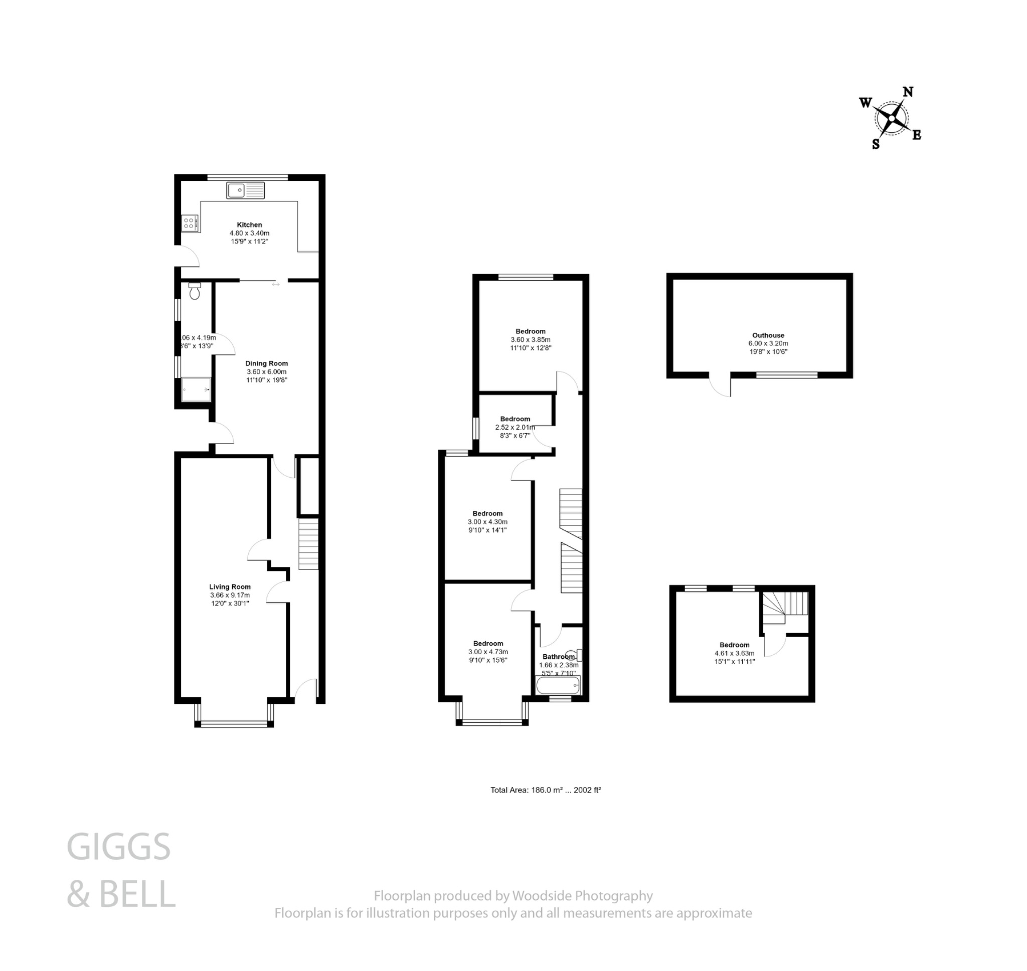 5 bed semi-detached house for sale in Conway Road, Luton - Property Floorplan