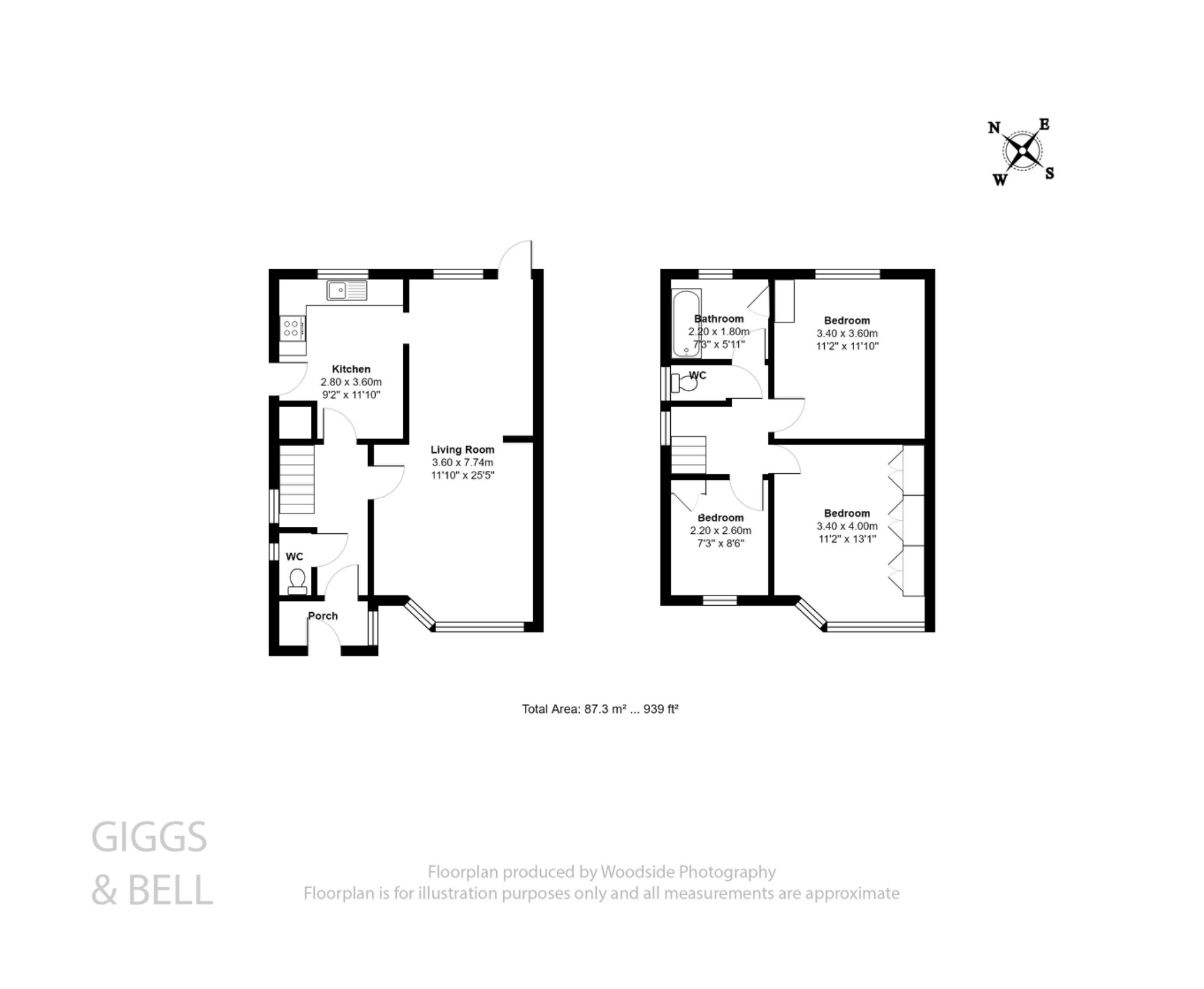 3 bed semi-detached house for sale in Swifts Green Road, Luton - Property Floorplan