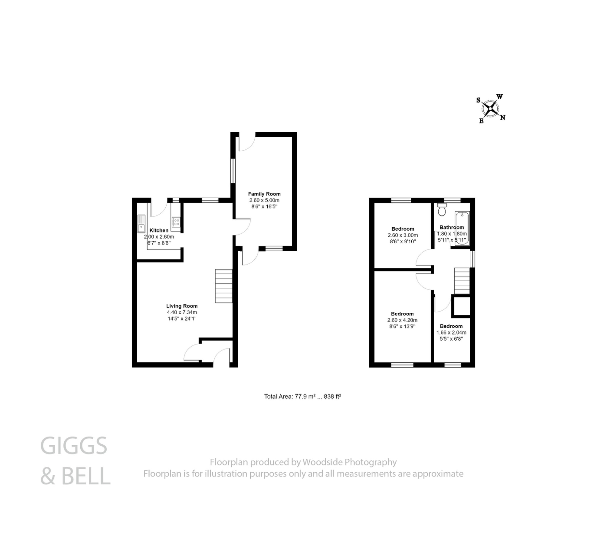 3 bed semi-detached house for sale in Hardwick Green, Luton - Property Floorplan