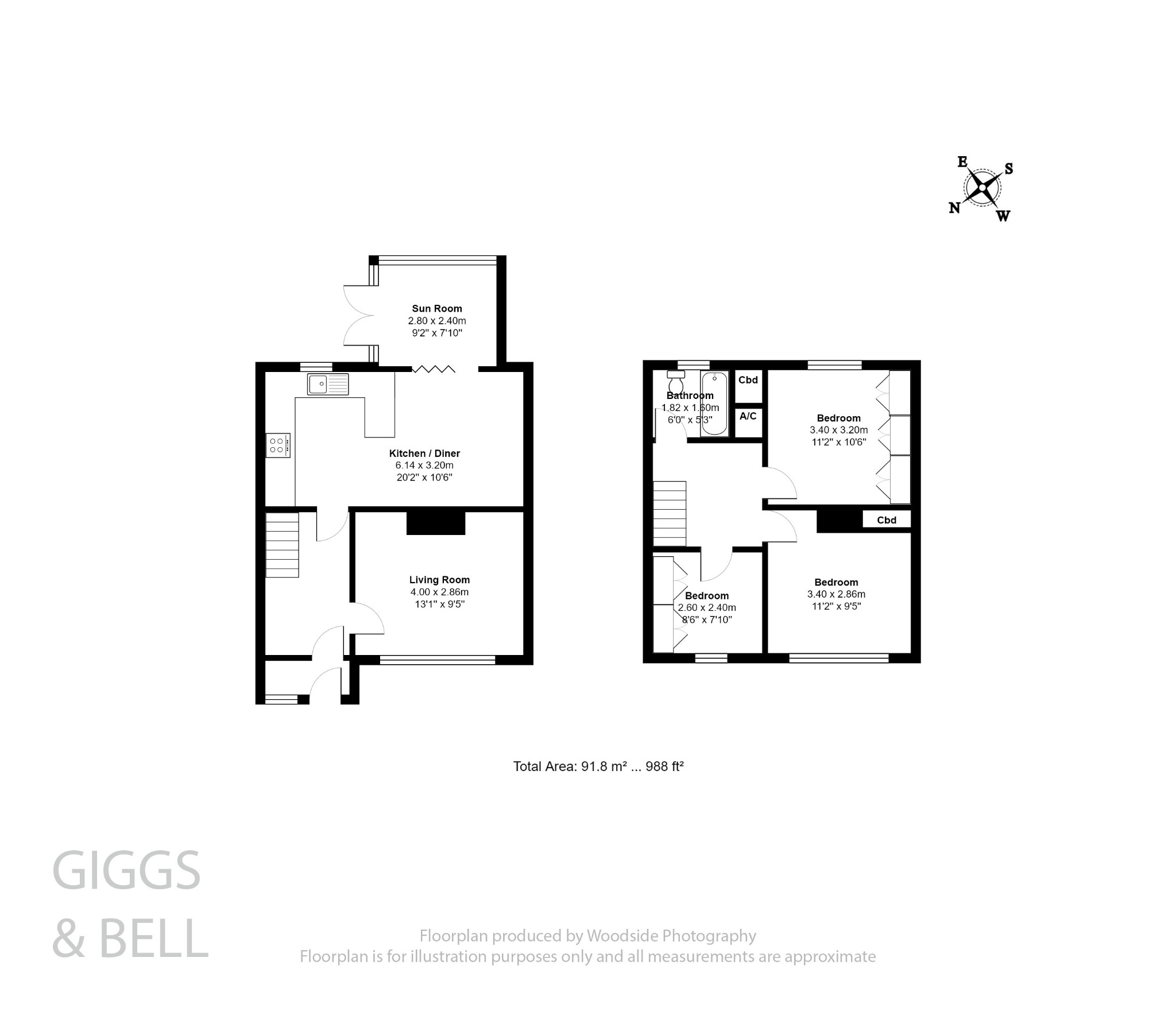 3 bed terraced house for sale in Friars Way, Luton - Property Floorplan