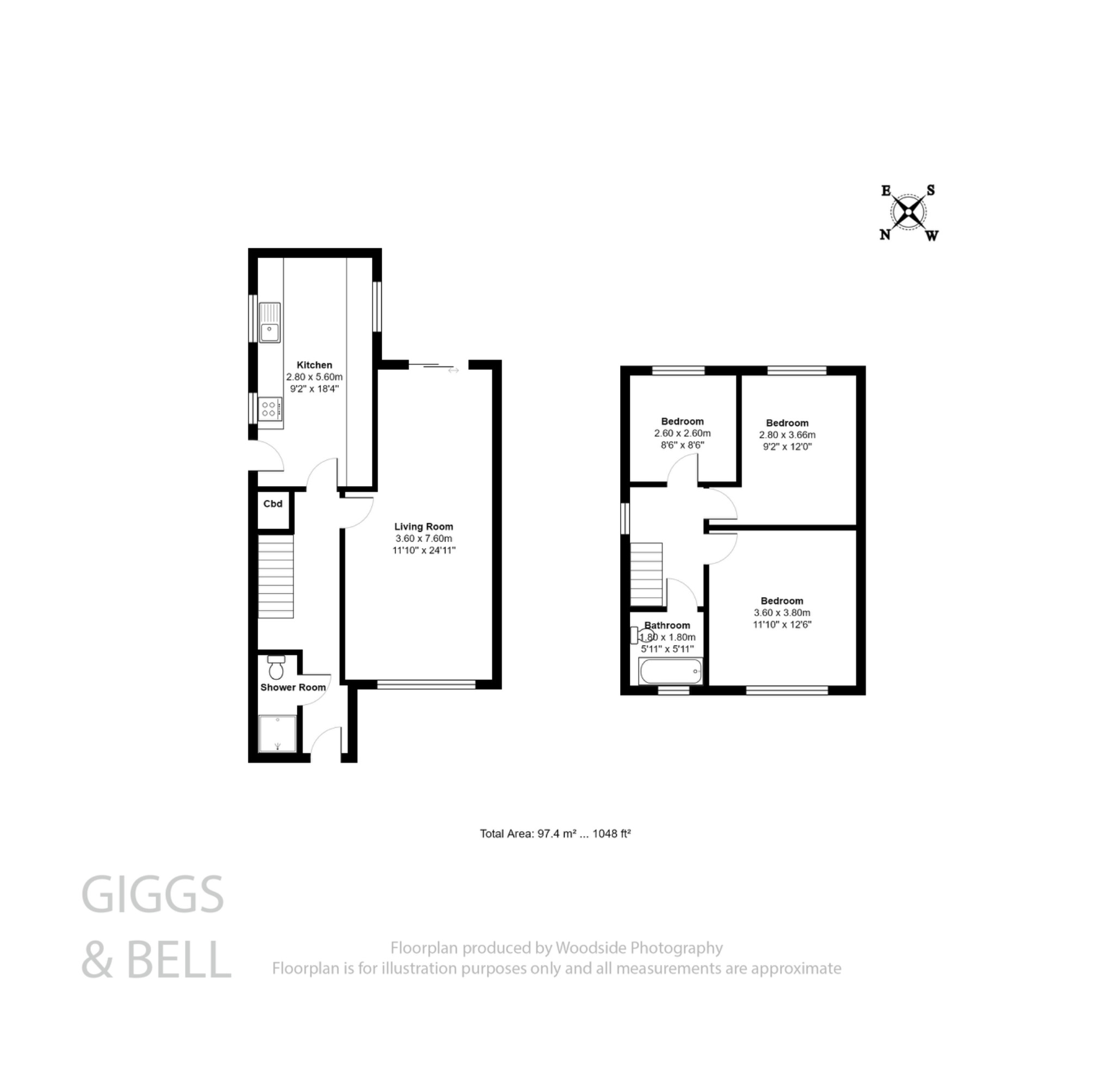 3 bed detached house for sale in Roman Road, Bedfordshire - Property Floorplan