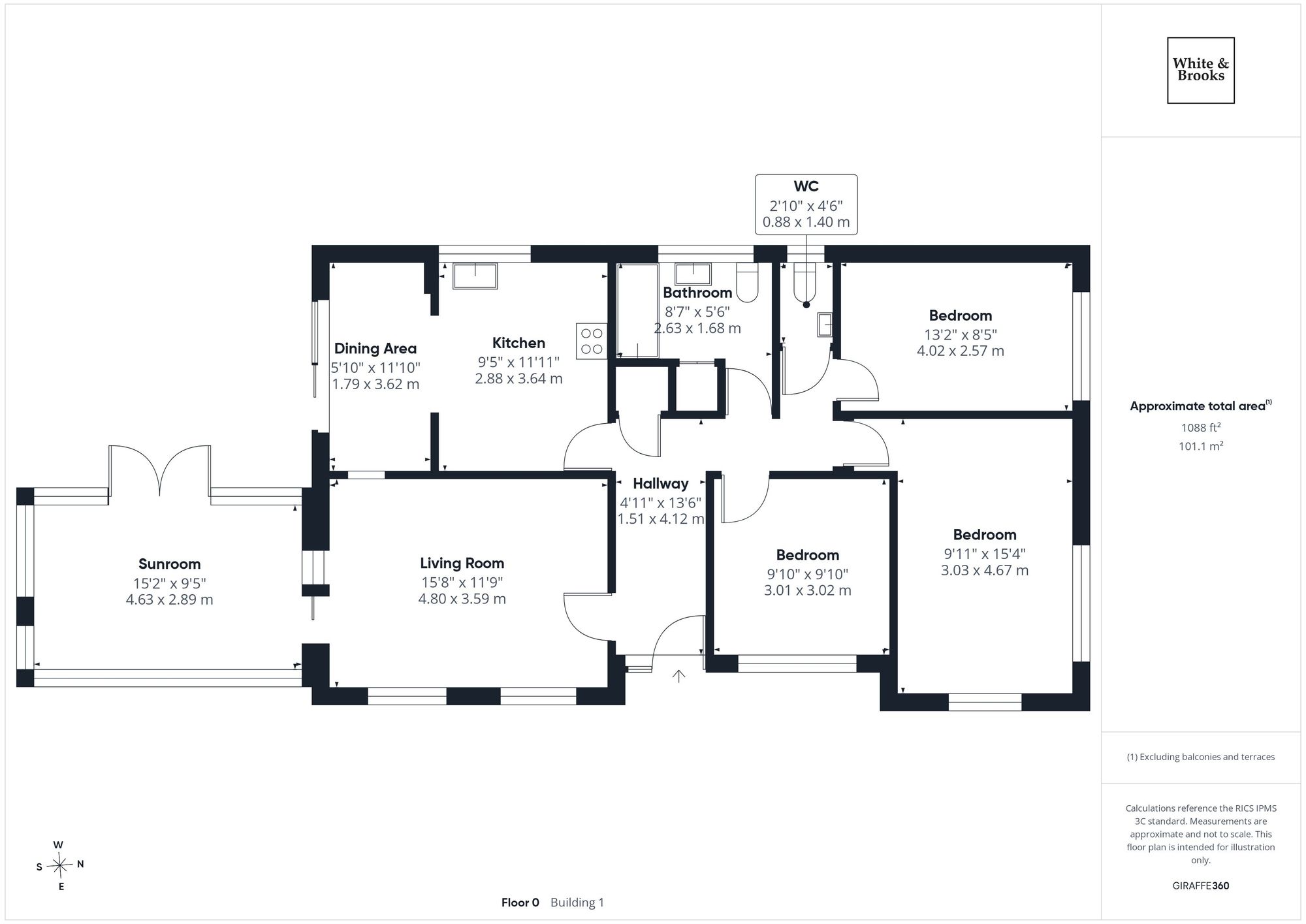 3 bed detached bungalow for sale in Madeira Avenue, Bognor Regis, PO22 - Property floorplan