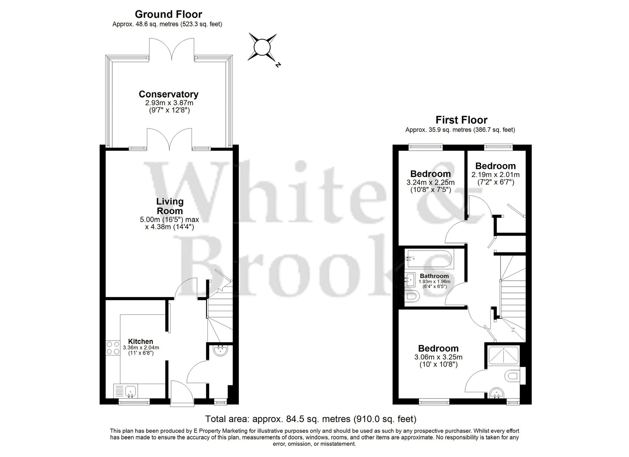 3 bed terraced house for sale in Gravits Lane, Bognor Regis, PO21 - Property floorplan