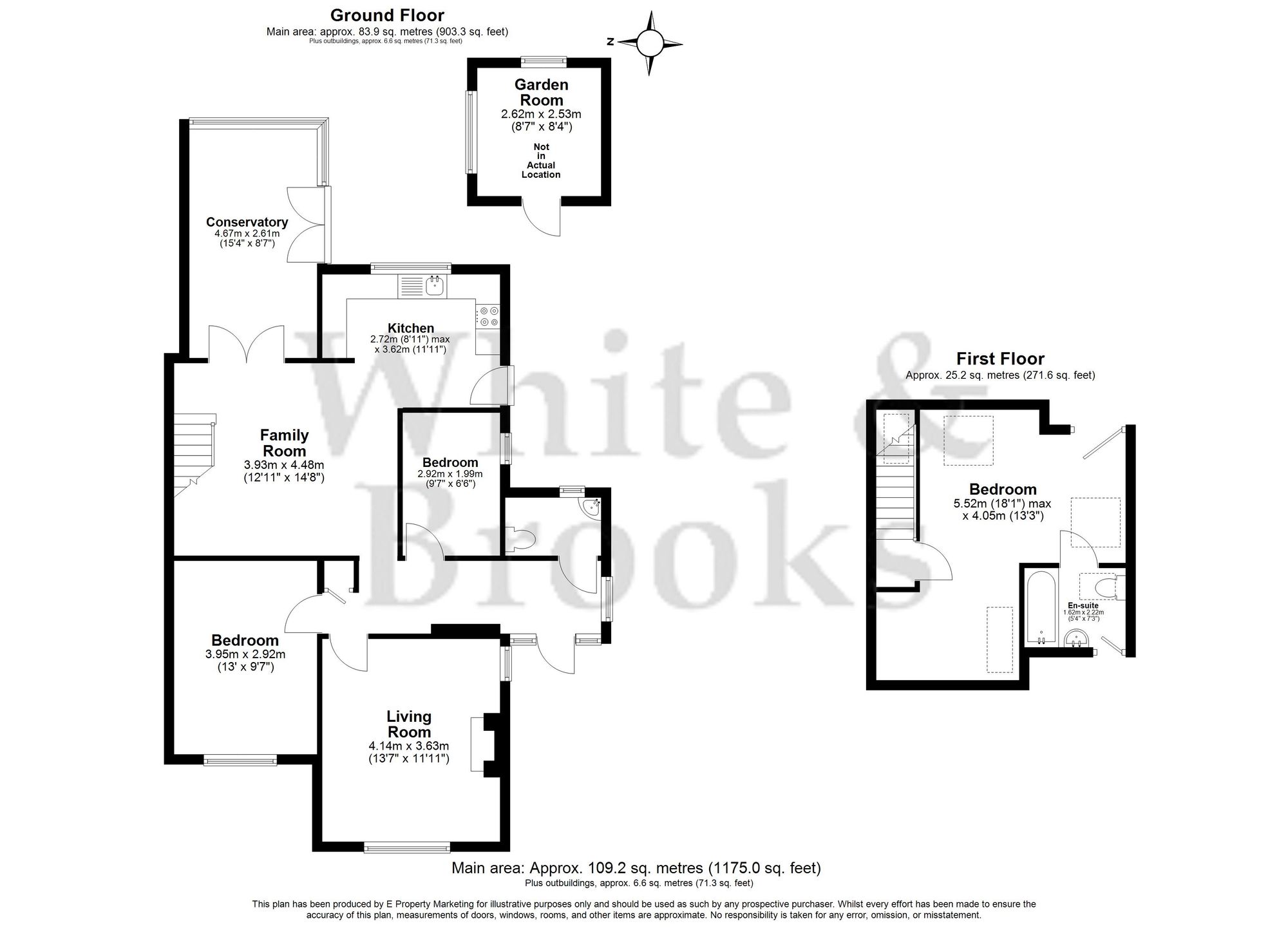 3 bed semi-detached bungalow for sale in Elm Close, North Mundham, PO20 - Property floorplan