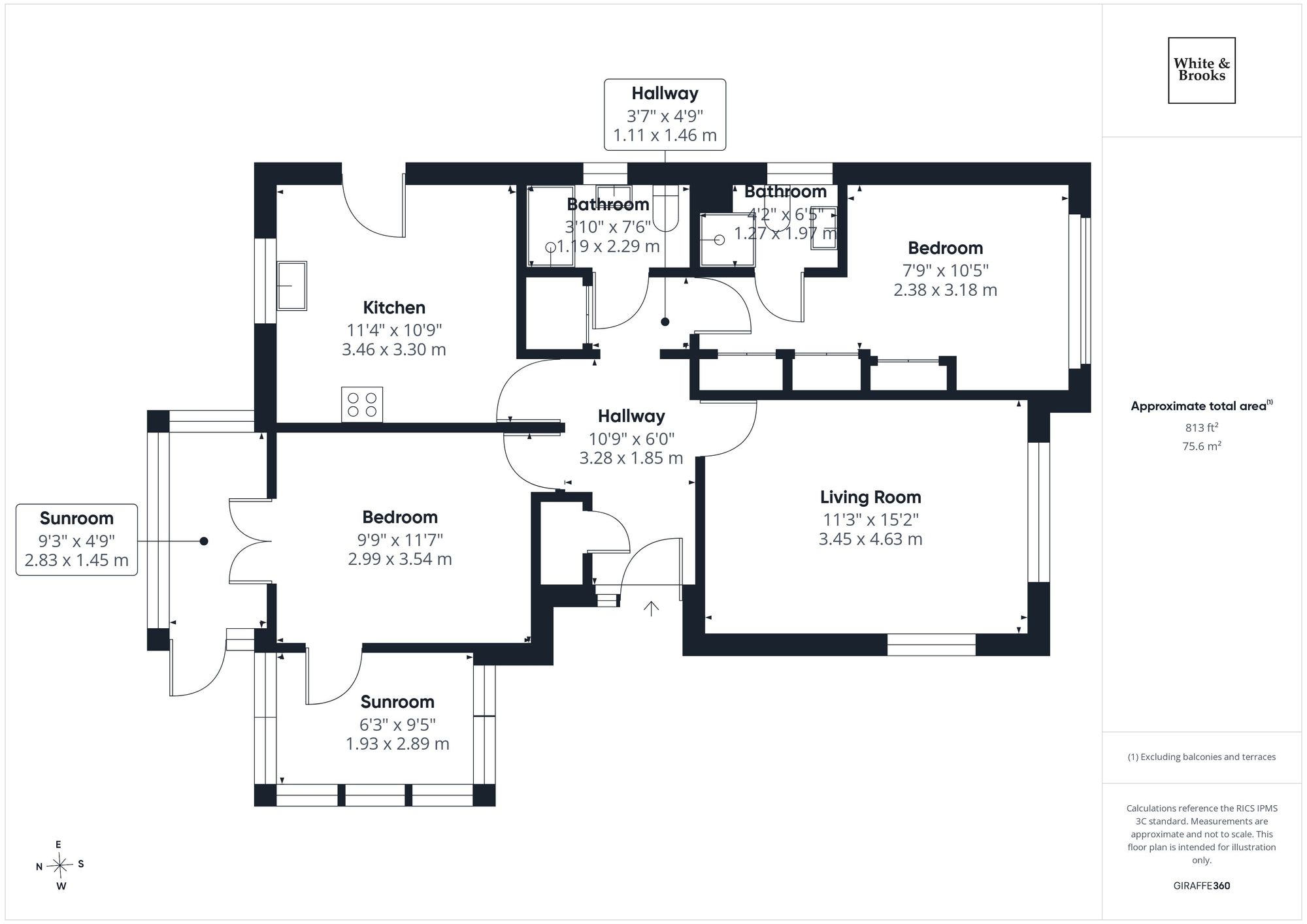 2 bed detached bungalow for sale in Wansford Way, Bognor Regis, PO22 - Property floorplan