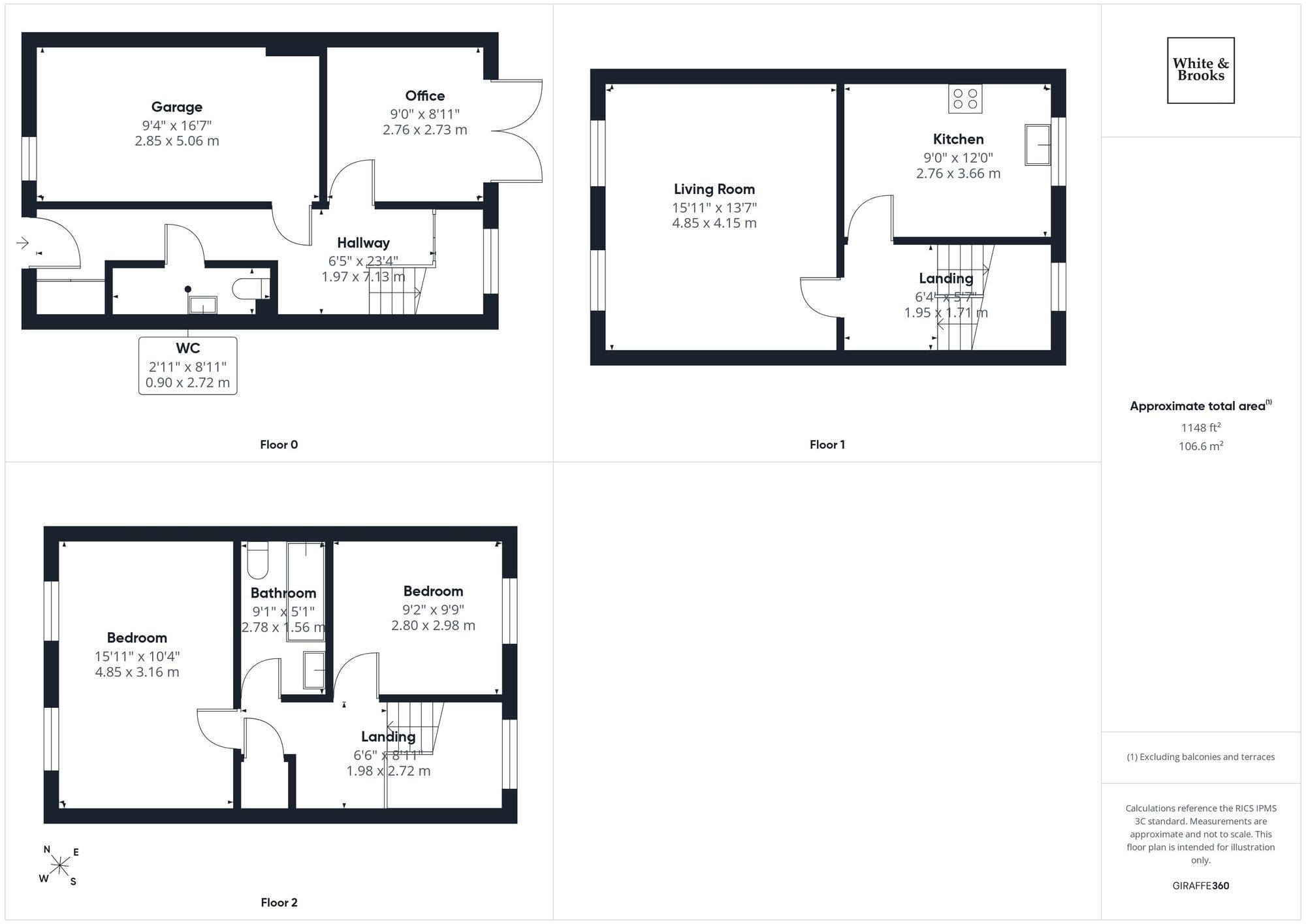 3 bed semi-detached house for sale in Woodend, Bognor Regis, PO21 - Property floorplan