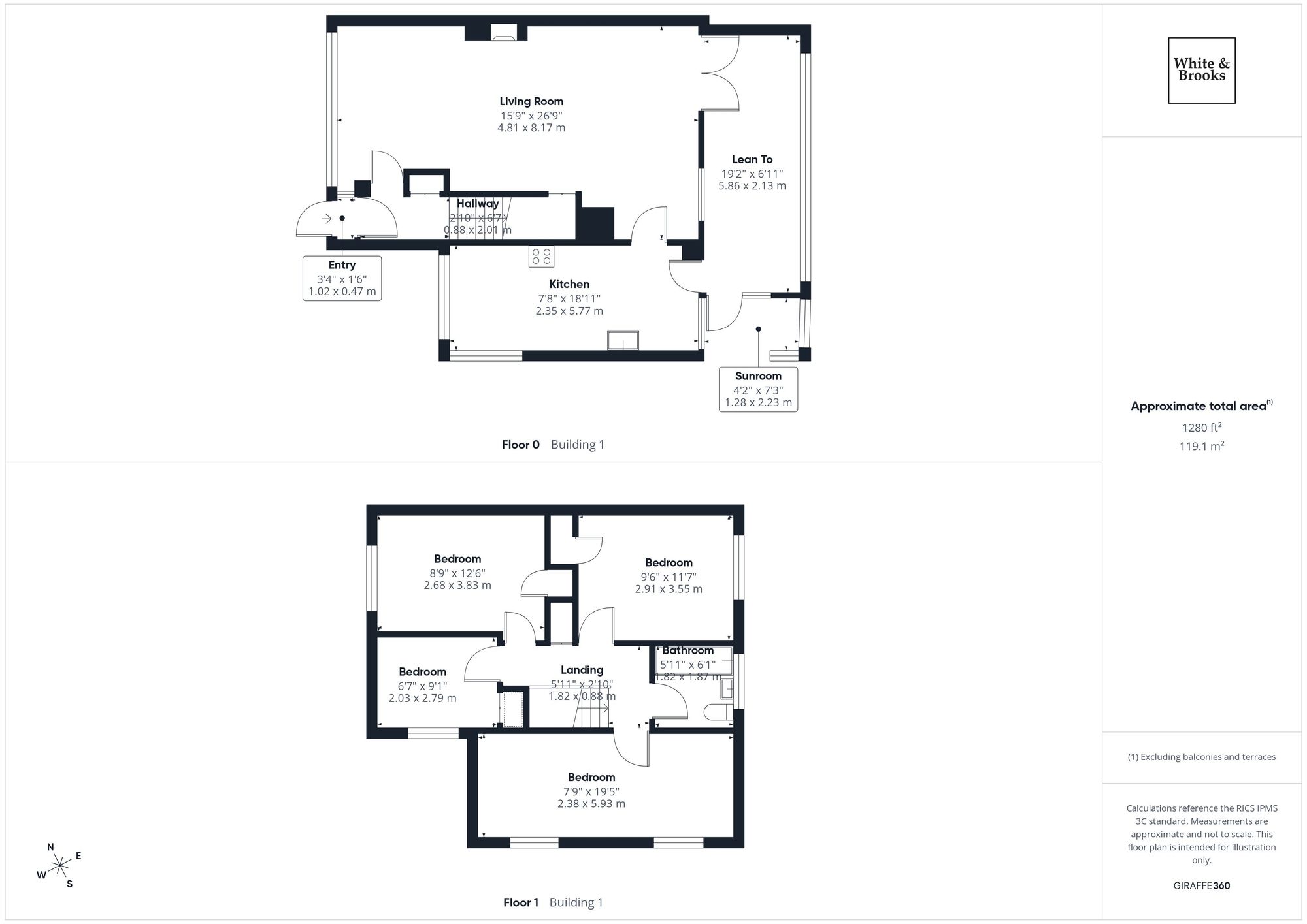 4 bed semi-detached house for sale in The Peacheries, Chichester, PO19 - Property floorplan