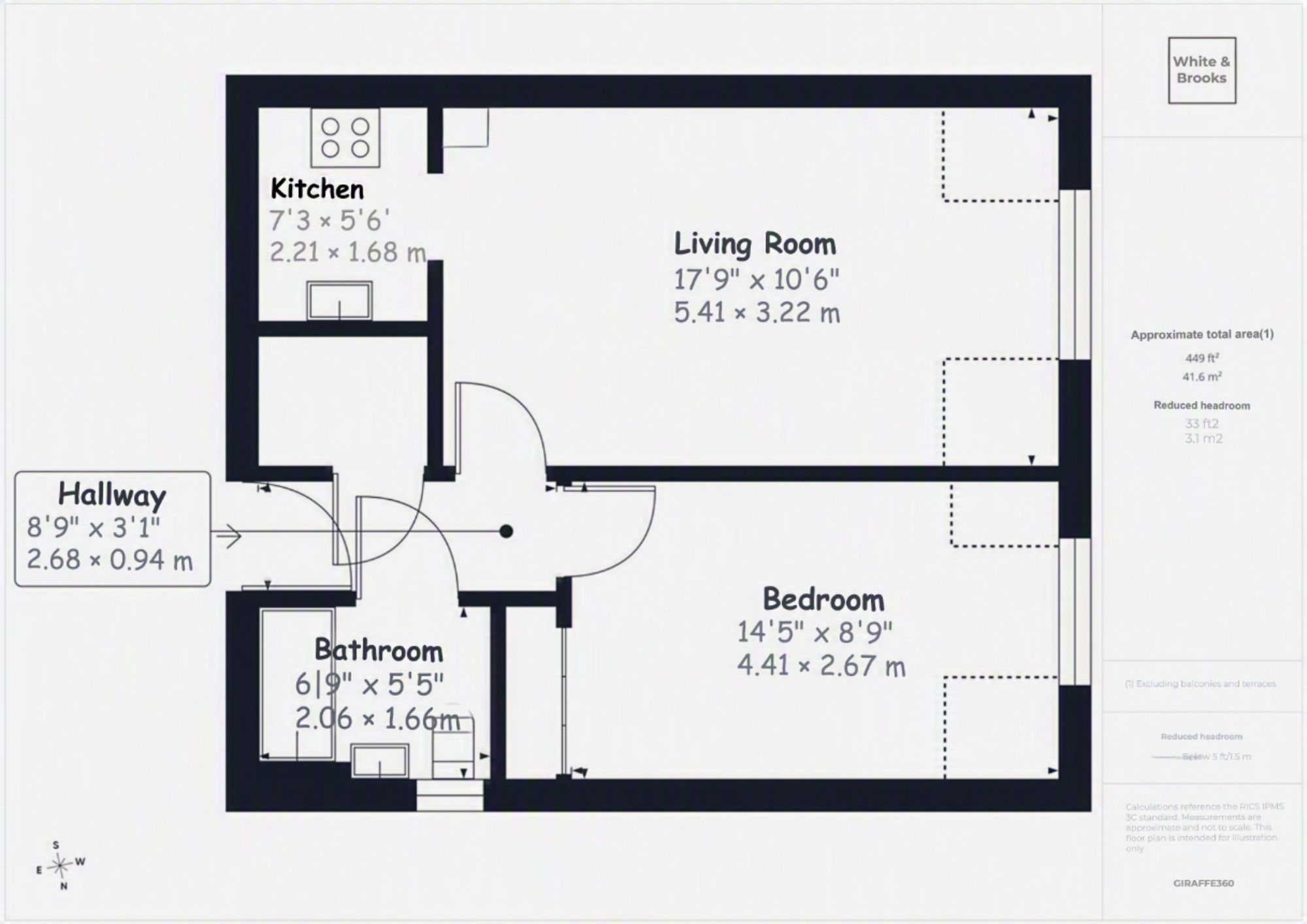 1 bed flat for sale in West Street, Seaward Court West Street, PO21 - Property floorplan