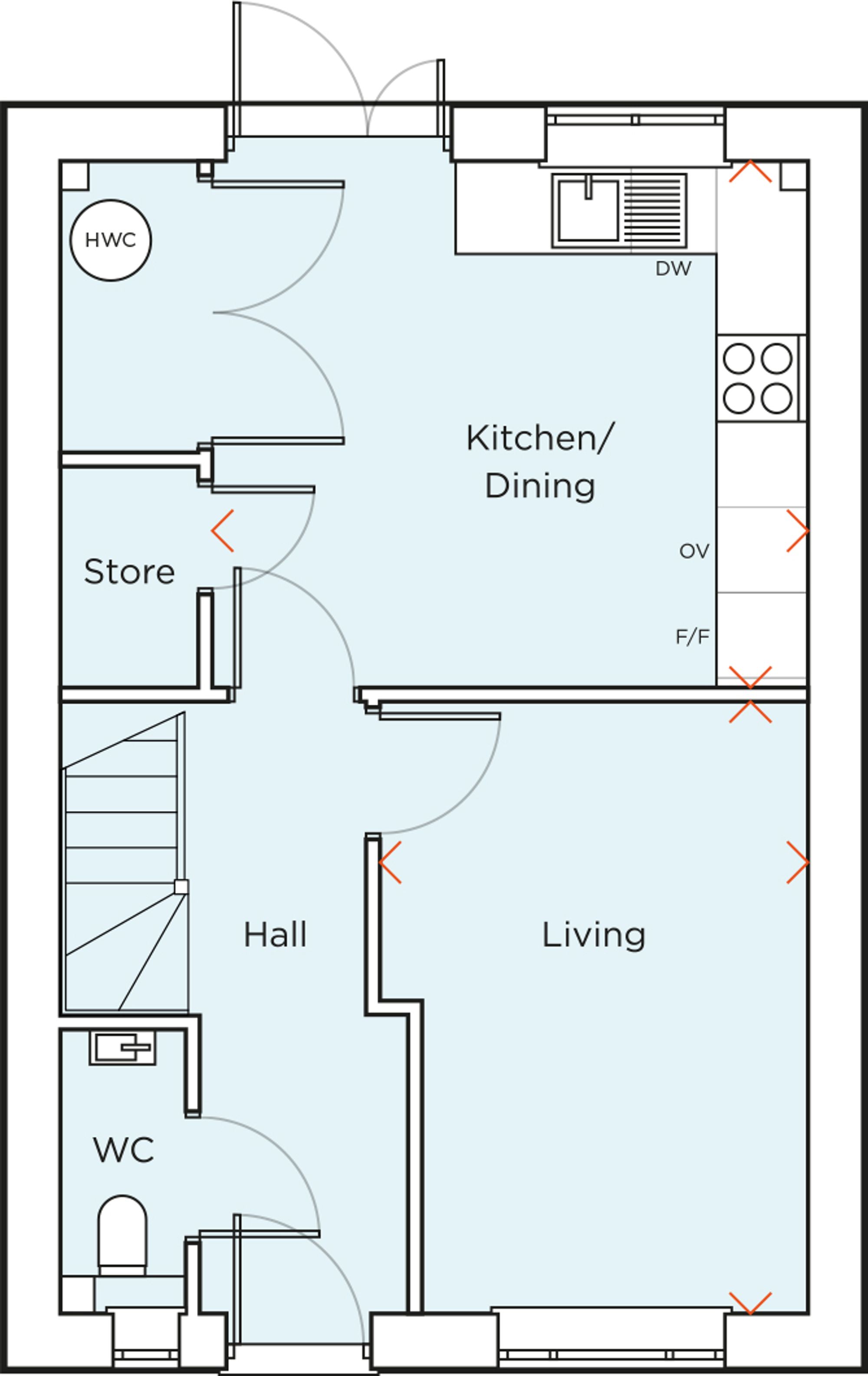 2 bed semi-detached house for sale in Luker Place, Romney Broadwalk, PO22 - Property floorplan
