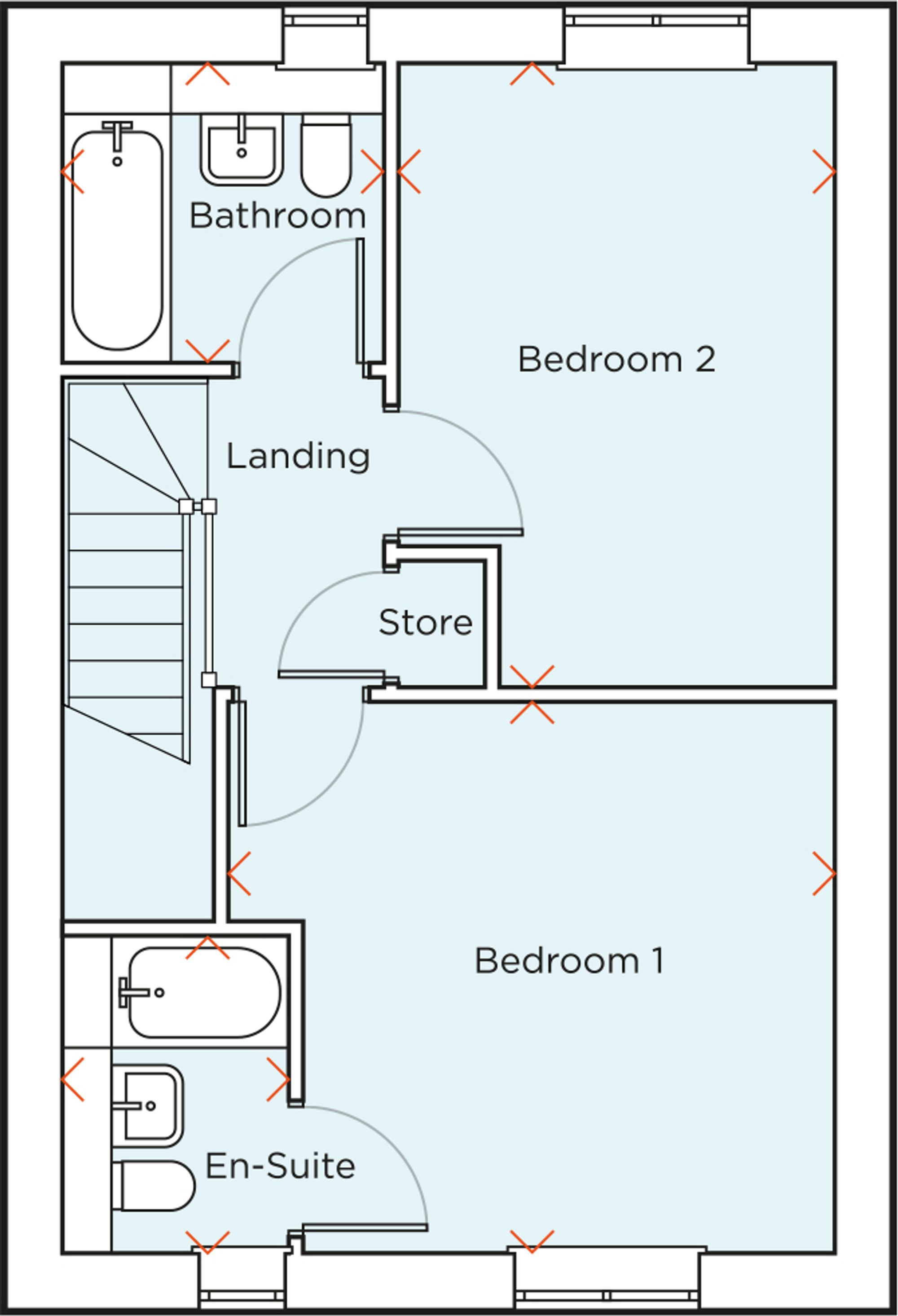 2 bed semi-detached house for sale in Luker Place, Romney Broadwalk, PO22 - Property floorplan