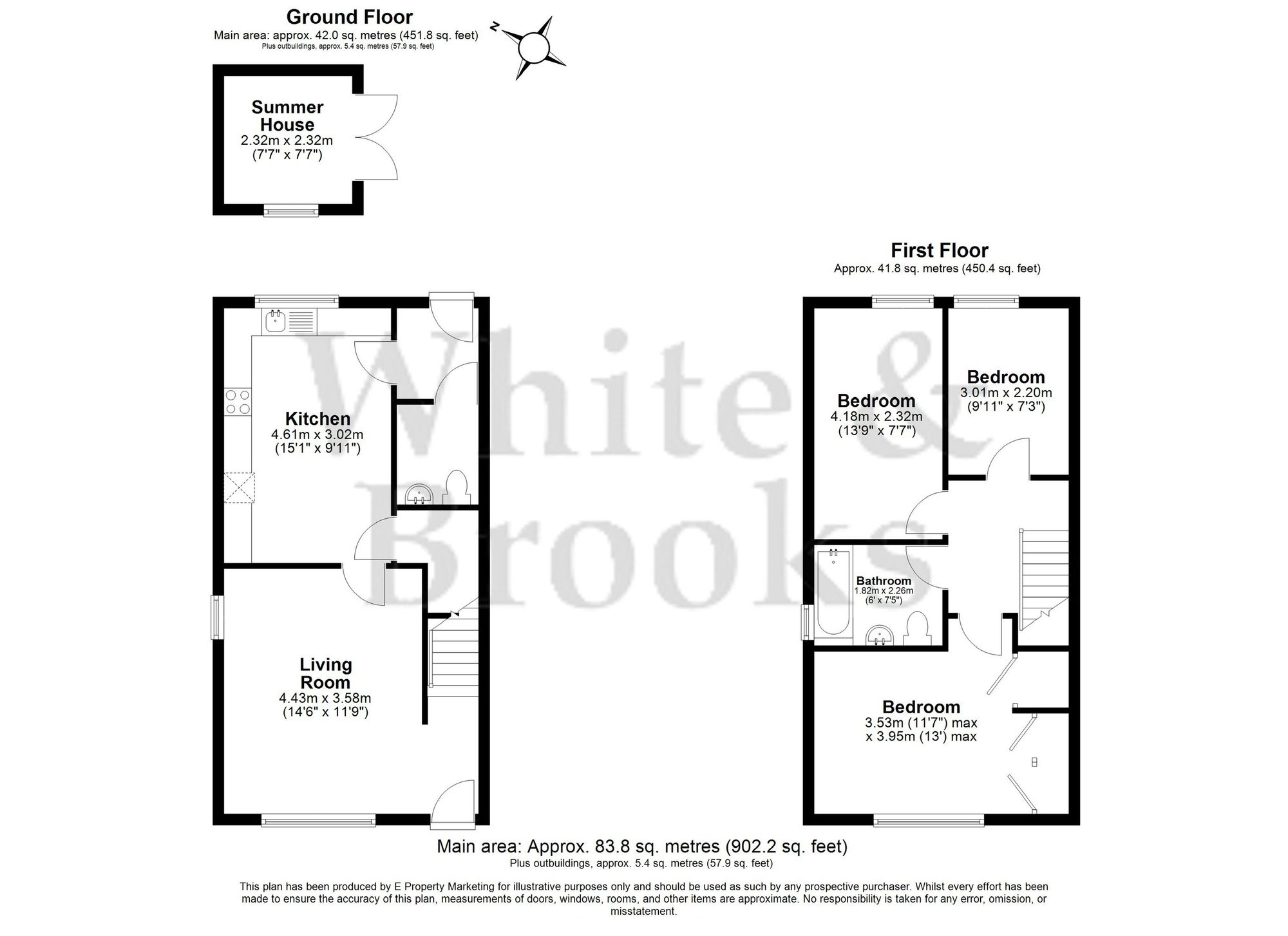 3 bed semi-detached house for sale in Fairman Road, Westhampnett, PO18 - Property floorplan