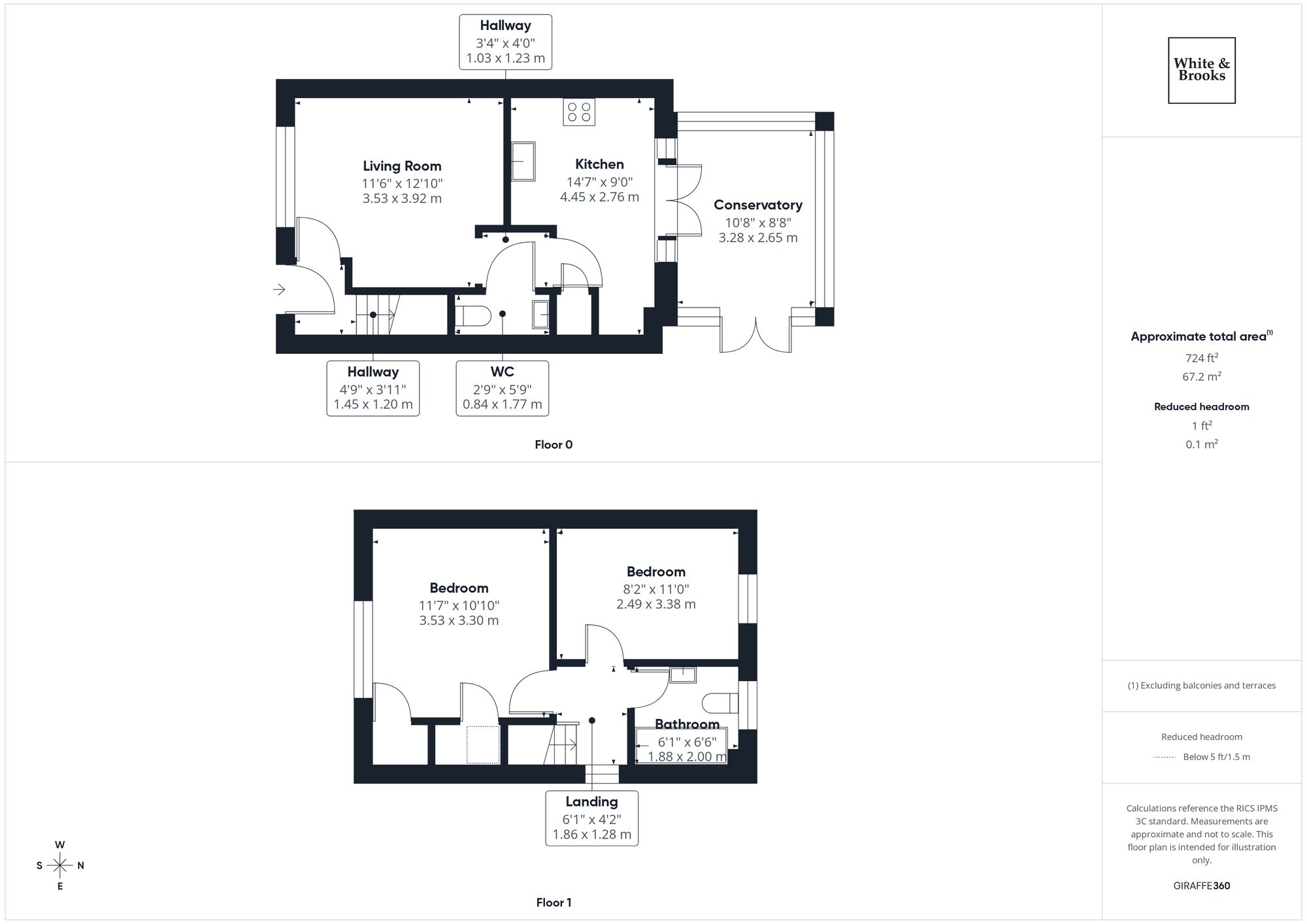 2 bed semi-detached house for sale in Gerard Walk, Westhampnett, PO18 - Property floorplan