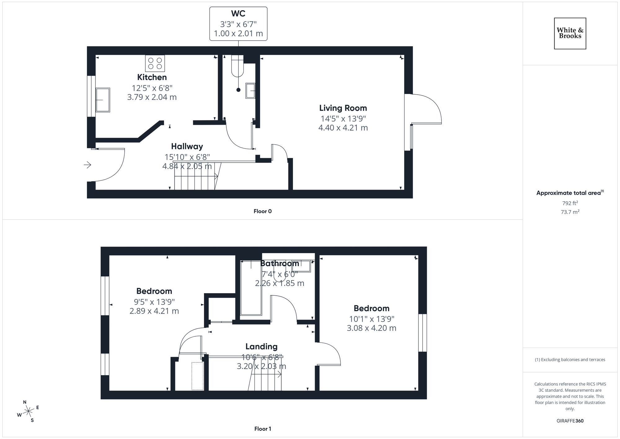 2 bed end of terrace house for sale in Cyril Way, Chichester, PO19 - Property floorplan