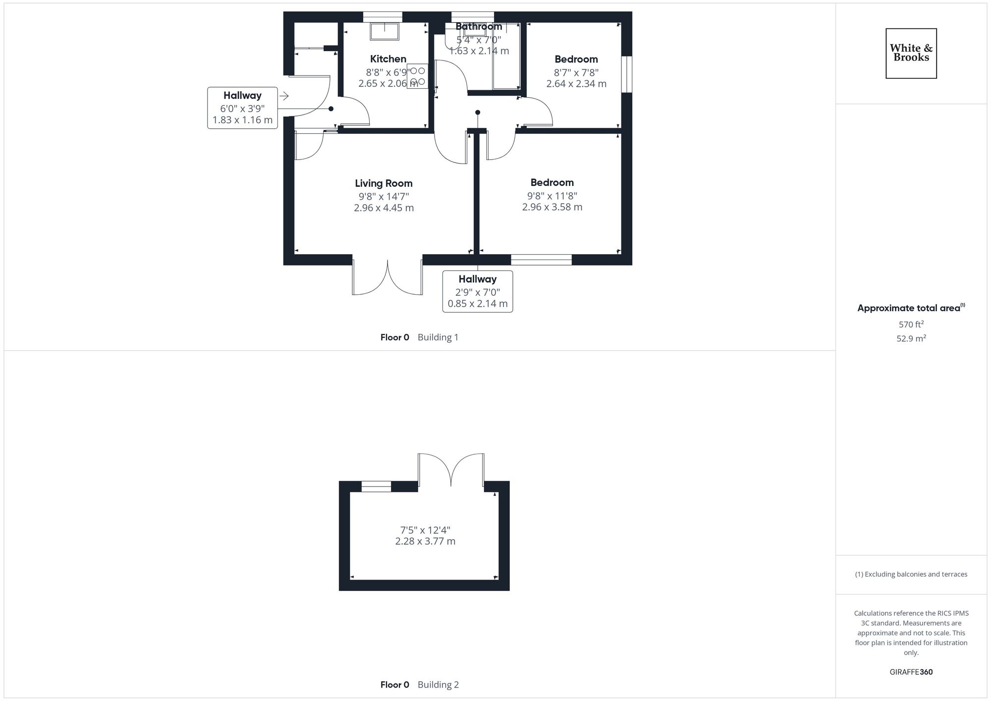 2 bed flat for sale in Salthill Road, Verica Court Salthill Road, PO19 - Property floorplan