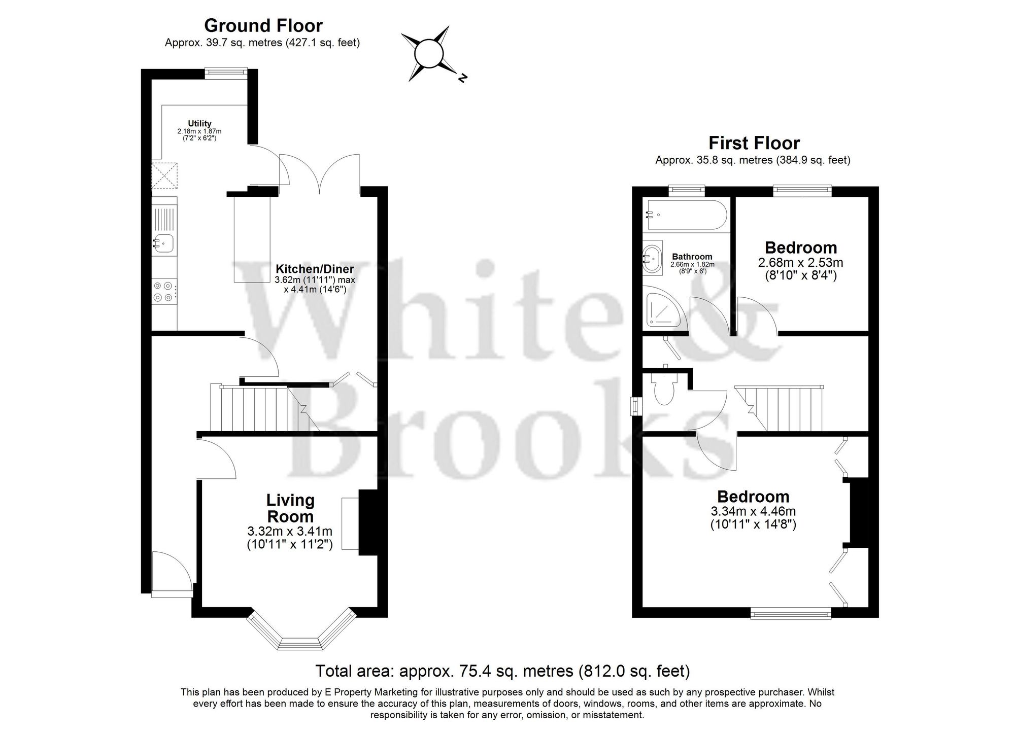 2 bed semi-detached house for sale in Essex Road, Bognor Regis, PO21 - Property floorplan