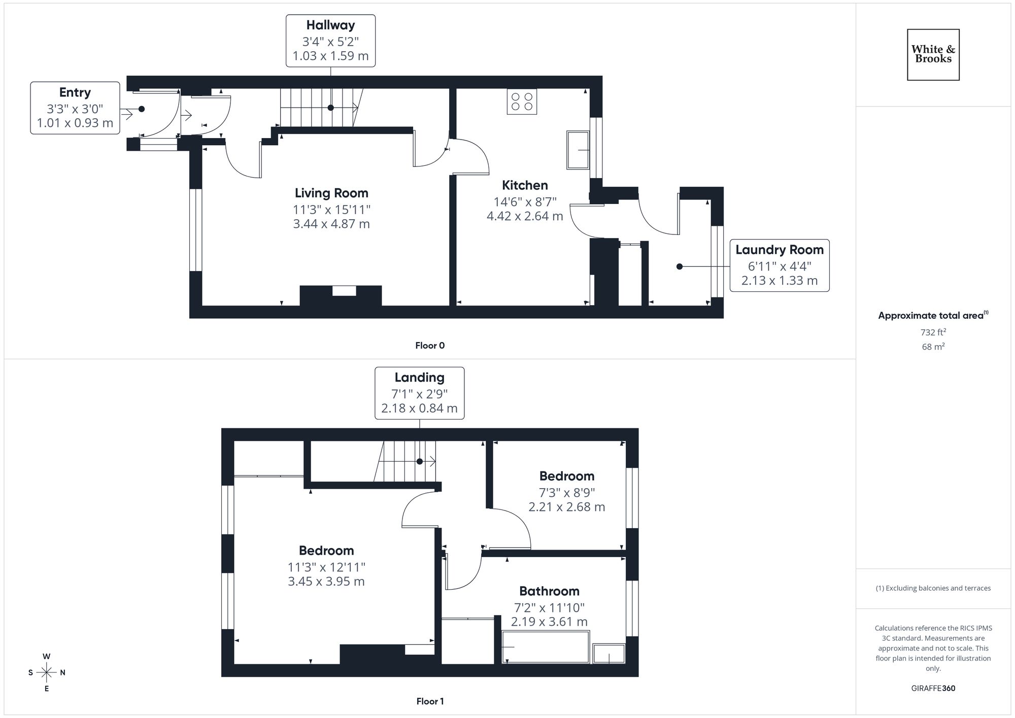 2 bed mid-terraced house for sale in Gilmore Road, Chichester, PO19 - Property floorplan