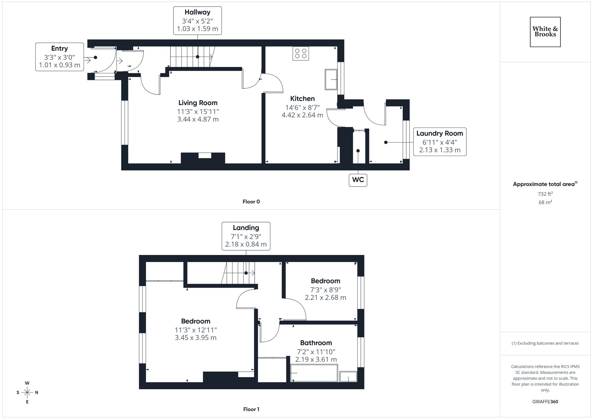 2 bed mid-terraced house for sale in Gilmore Road, Chichester, PO19 - Property floorplan