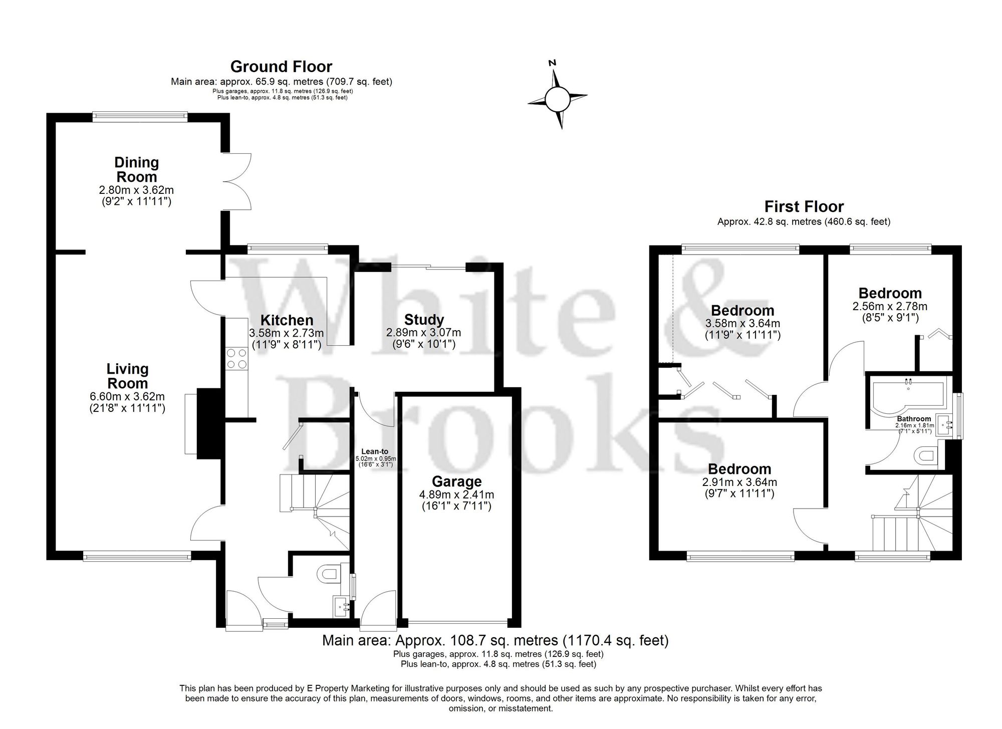 3 bed detached house for sale in Windsor Close, West Meads, PO21 - Property floorplan