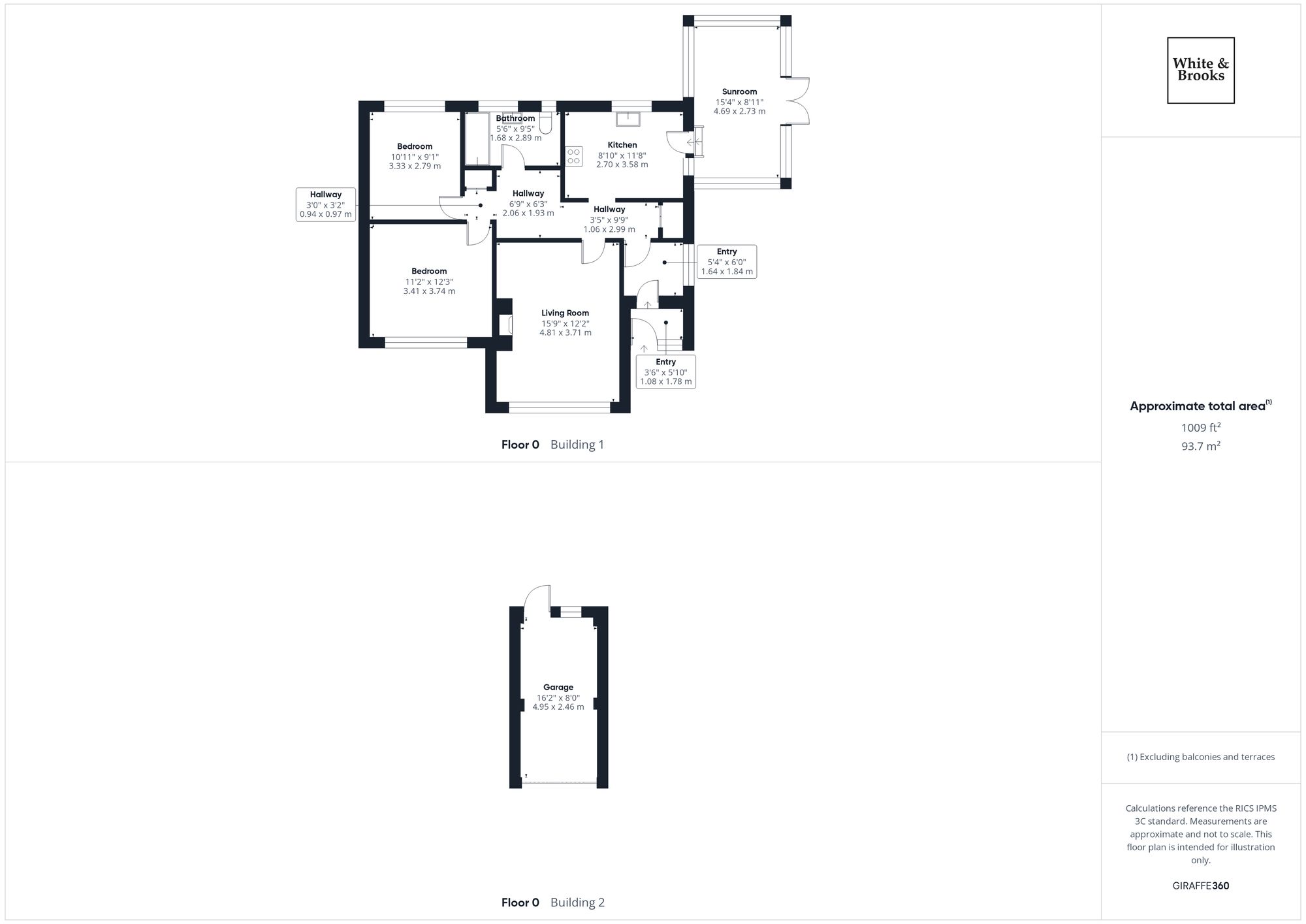 2 bed detached bungalow for sale in Hughes Close, West Meads, PO21 - Property floorplan