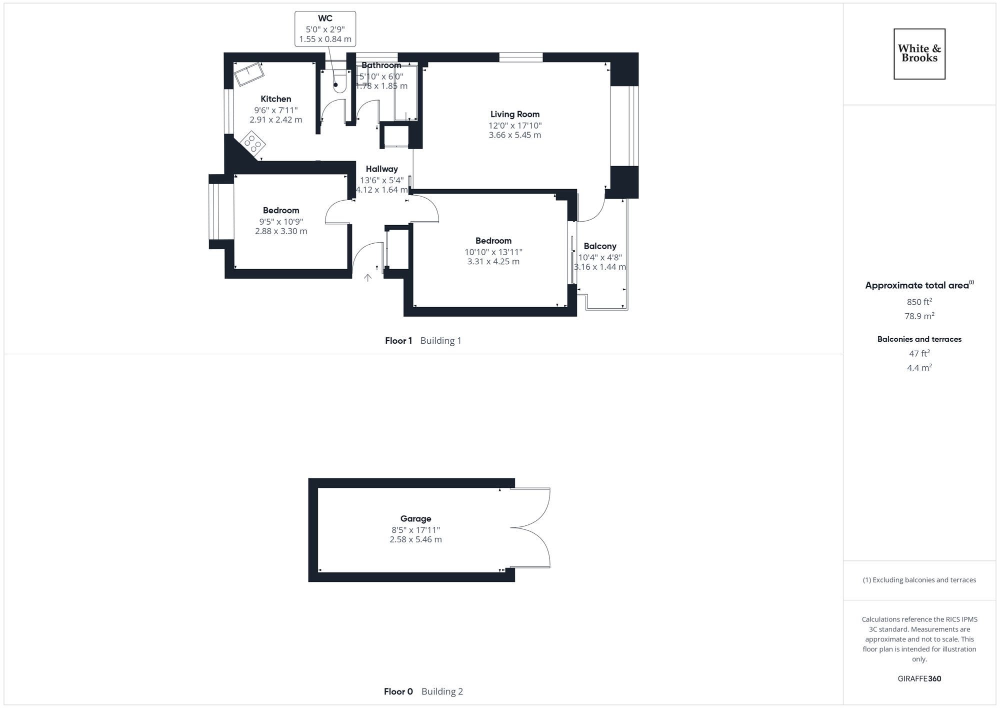 2 bed apartment for sale in Seafields, Bracklesham Bay, PO20 - Property floorplan