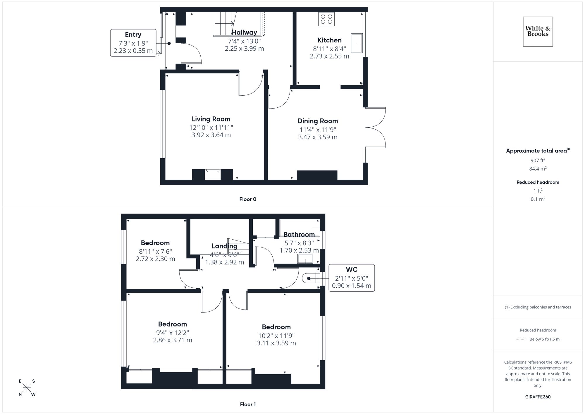3 bed semi-detached house for sale in Highland Avenue, Bognor Regis, PO21 - Property floorplan