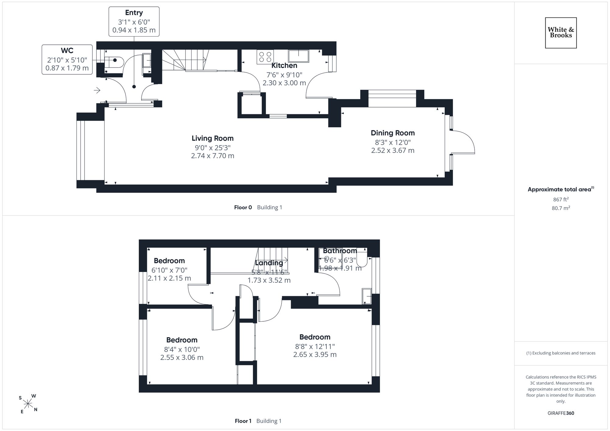 3 bed mid-terraced house for sale in Hewarts Lane, Aldwick, PO21 - Property floorplan