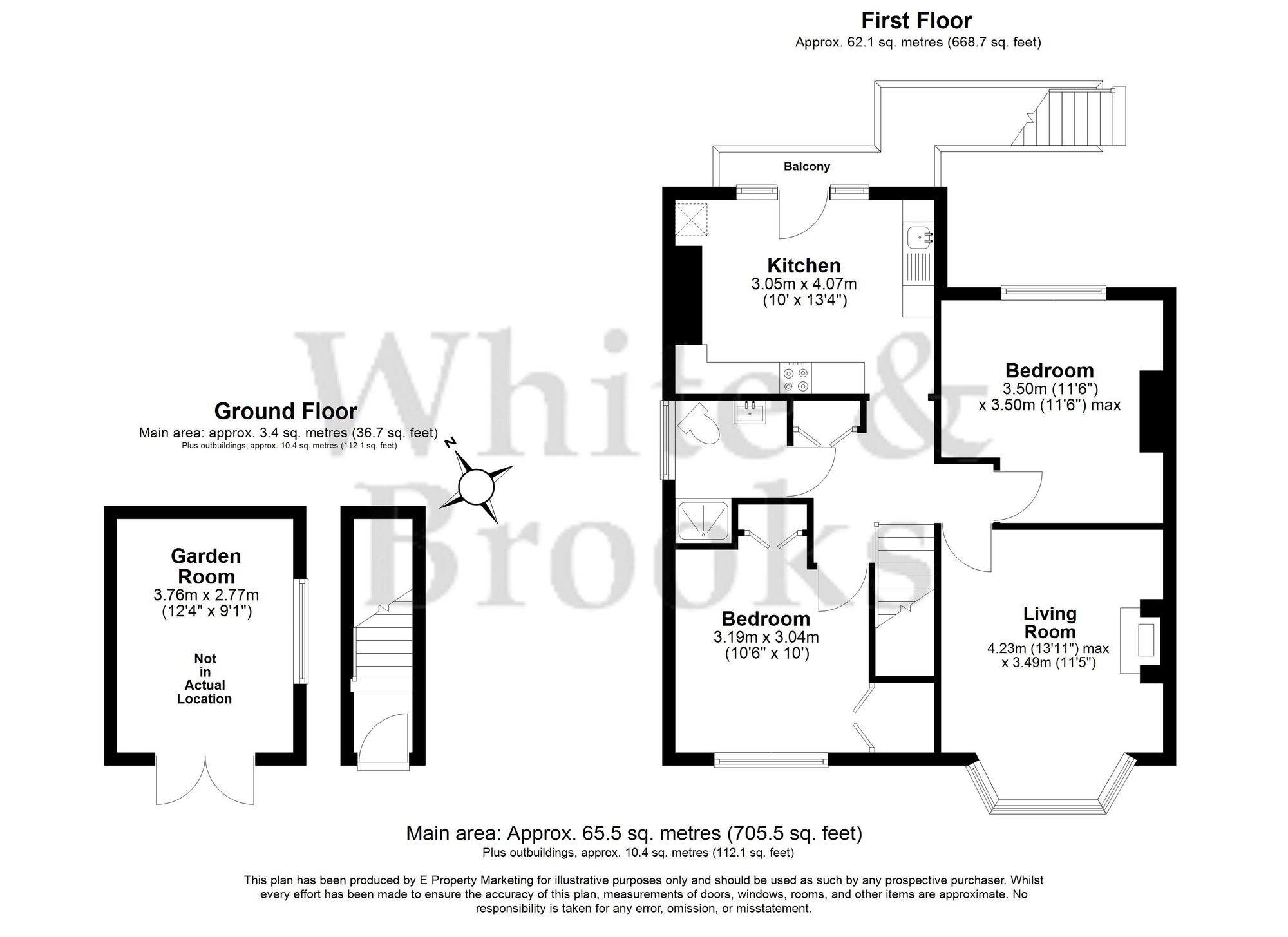 2 bed apartment for sale in Orchard Gardens, Chichester, PO19 - Property floorplan