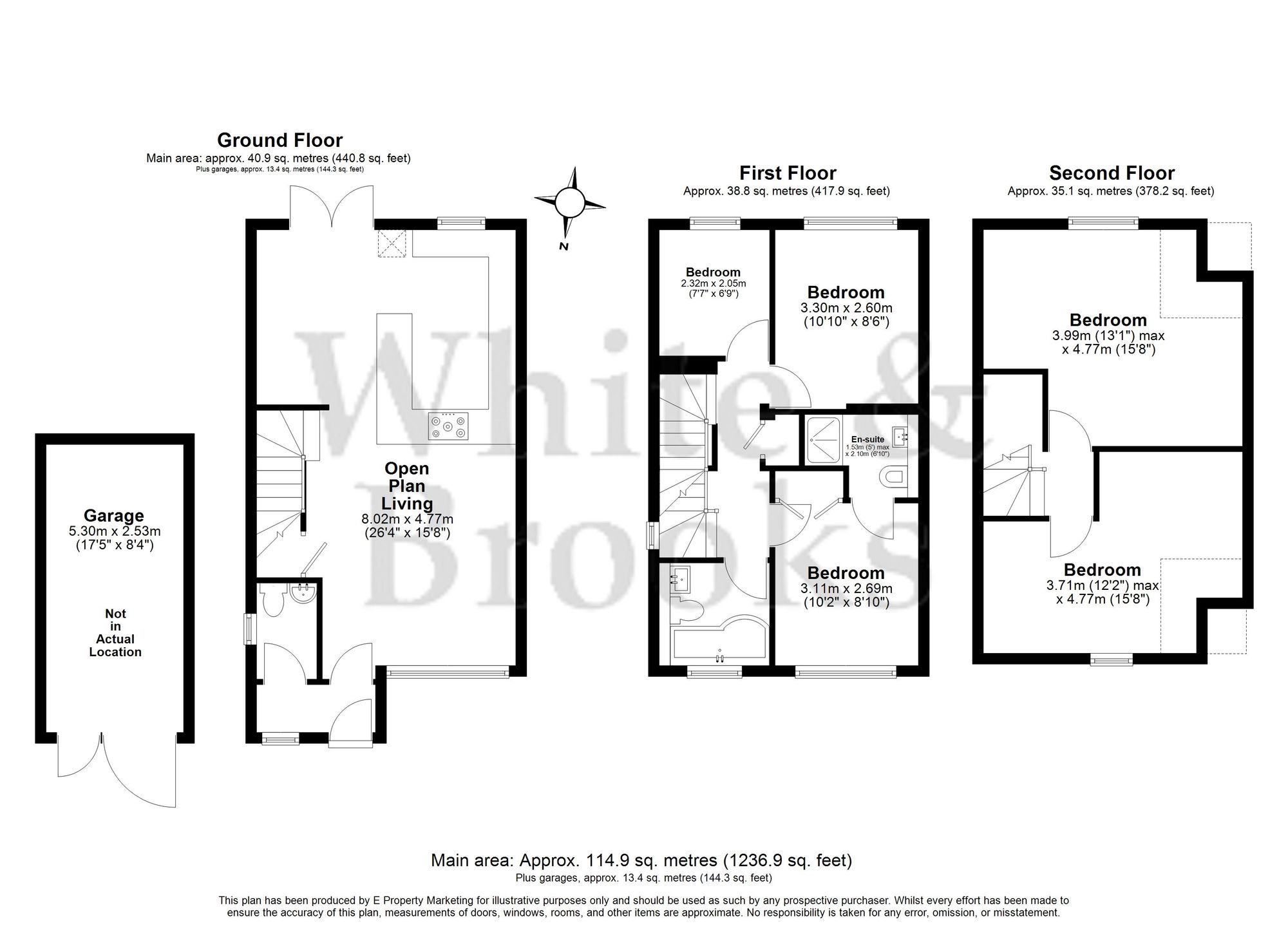5 bed end of terrace house for sale in Priors Acre, Boxgrove, PO18 - Property floorplan
