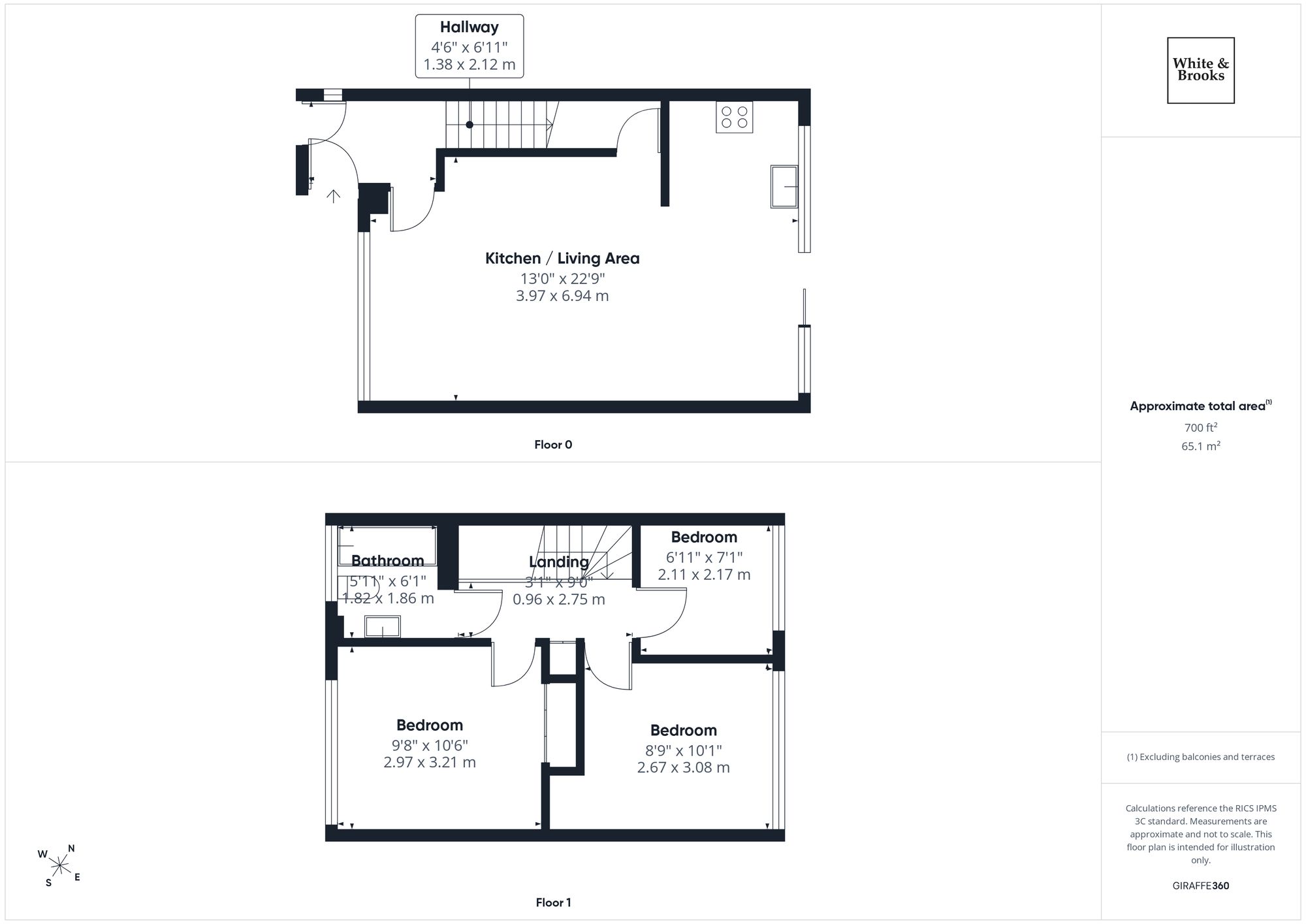 3 bed mid-terraced house for sale in Stroud Green Drive, Bognor Regis, PO21 - Property floorplan