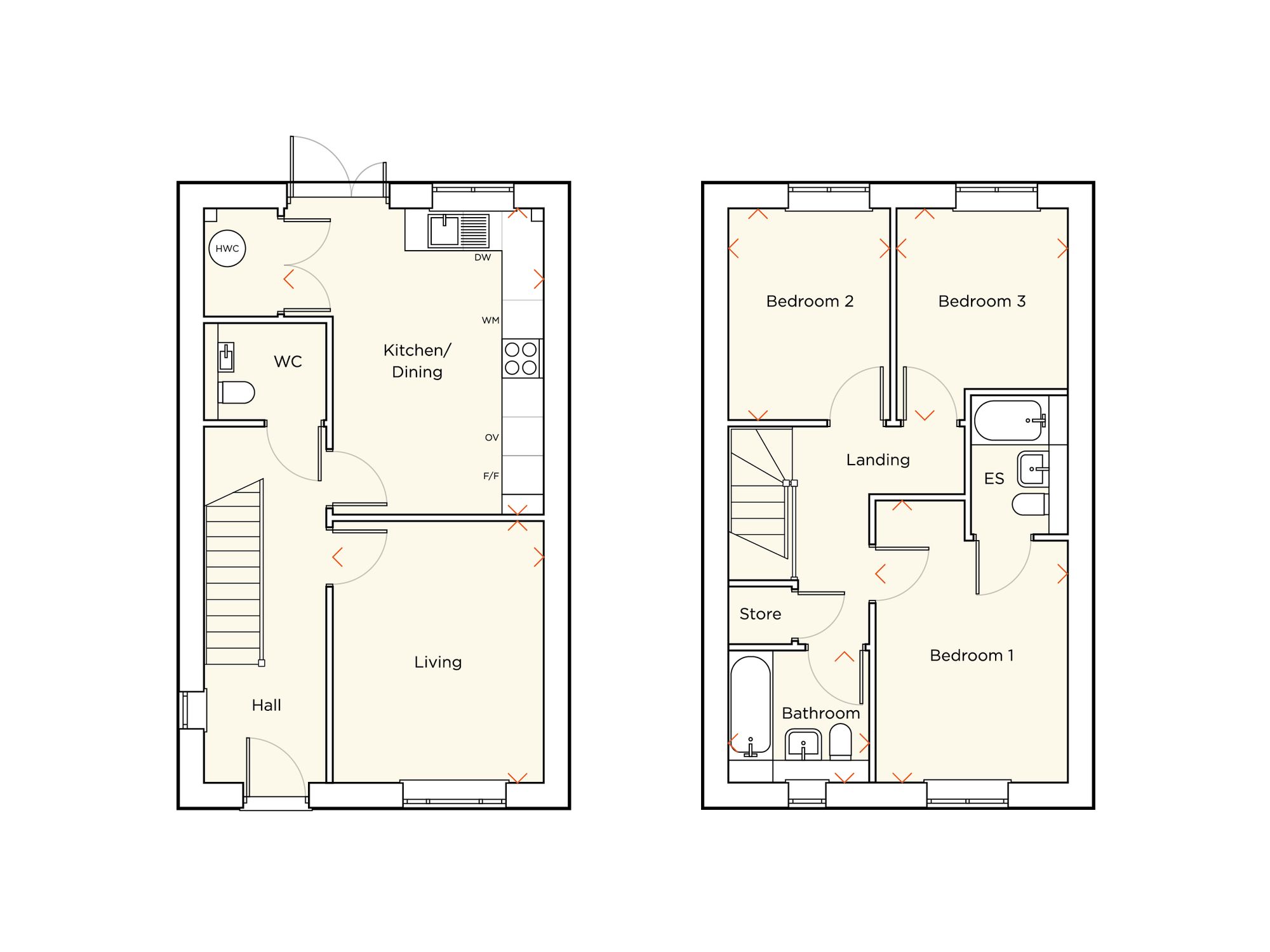 3 bed semi-detached house for sale in Luker Place, Romney Broadwalk, PO22 - Property floorplan
