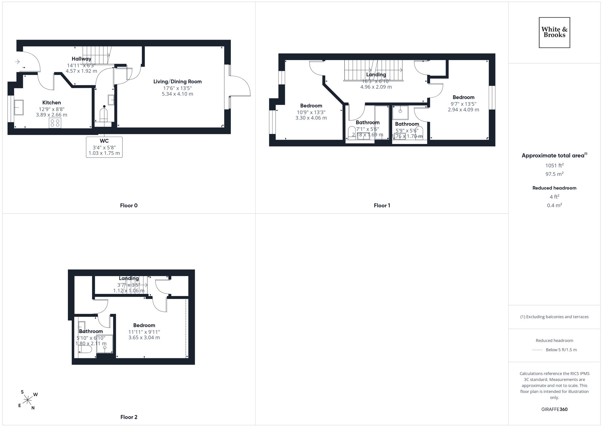 3 bed end of terrace house for sale in Woods Road, Chichester, PO19 - Property floorplan