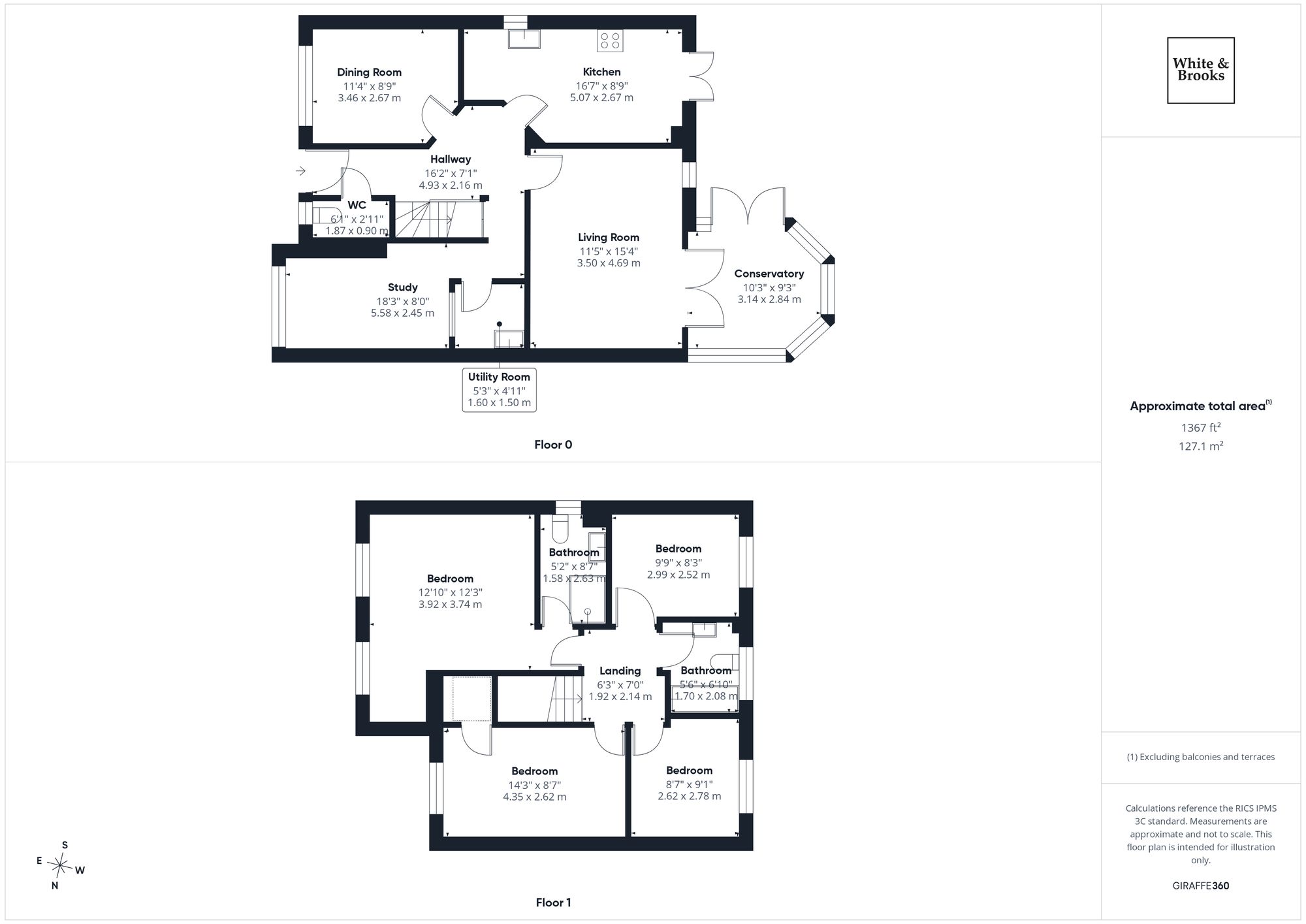 4 bed detached house for sale in Peacock Close, Chichester, PO19 - Property floorplan