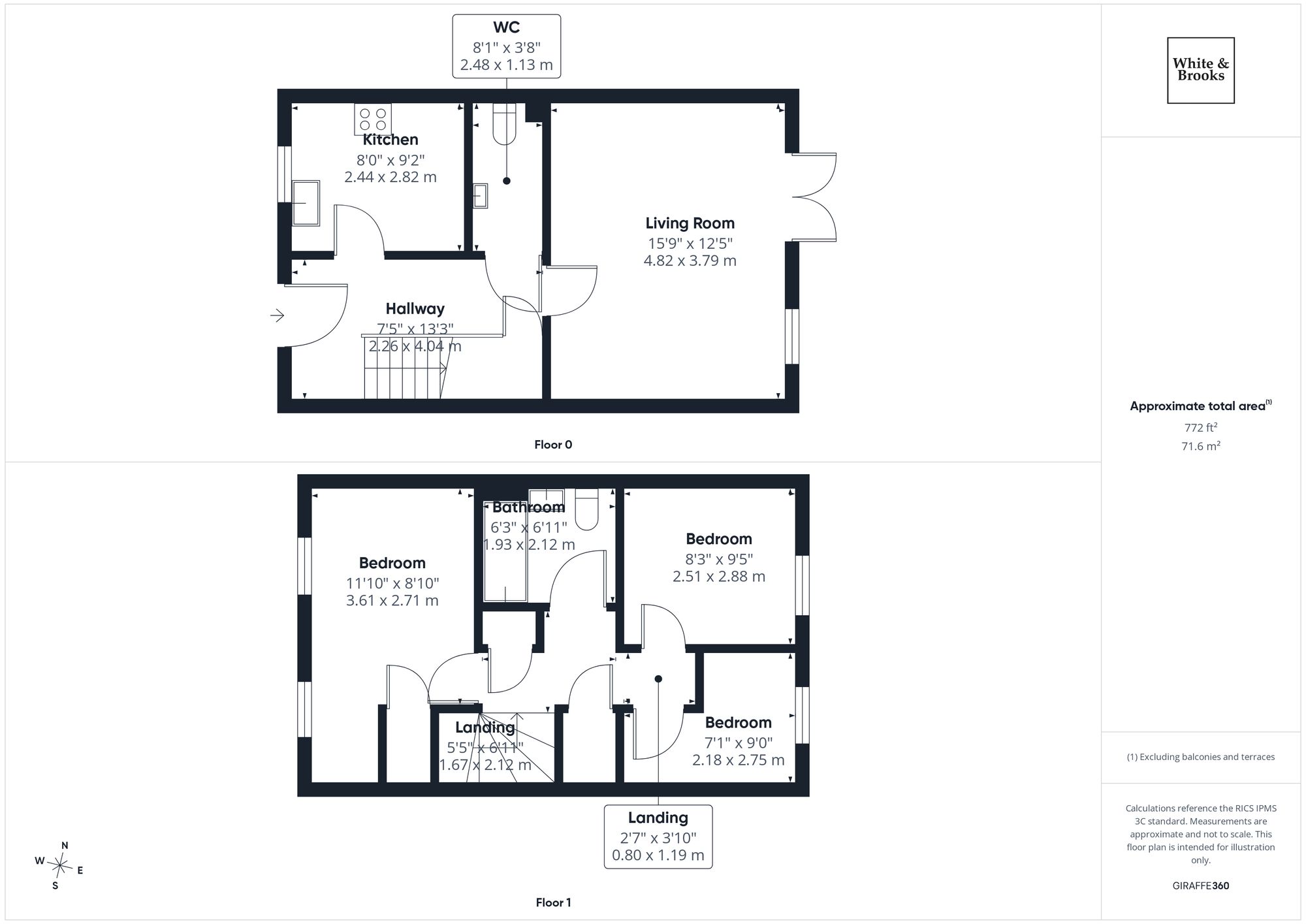 3 bed mid-terraced house for sale in Grender Way, Aldingbourne, PO20 - Property floorplan