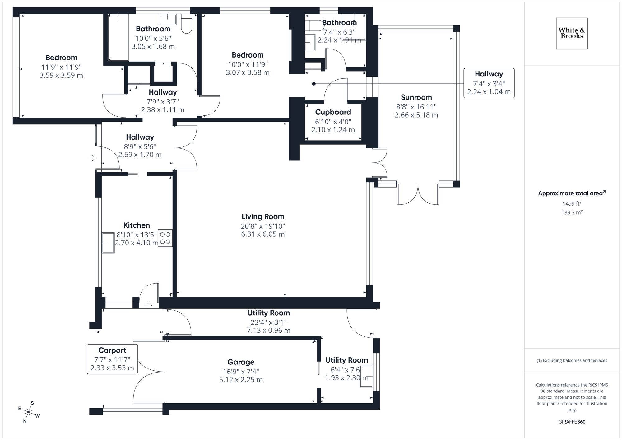 2 bed detached bungalow for sale in Downing Close, Bognor Regis, PO21 - Property floorplan