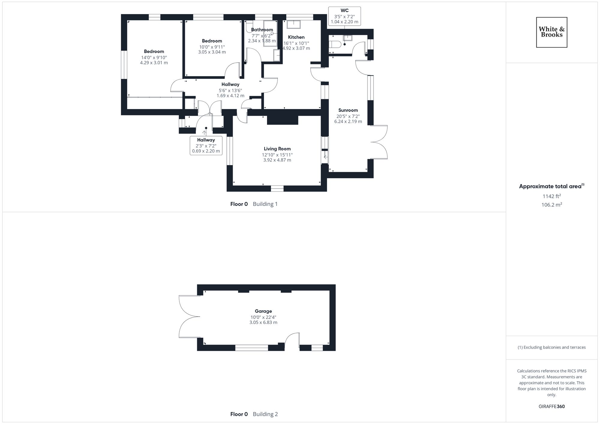 2 bed detached bungalow for sale in The Avenue, Hambrook, PO18 - Property floorplan