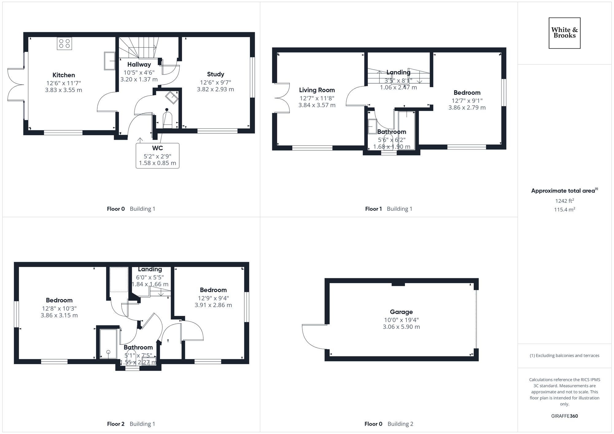 3 bed semi-detached house for sale in Bulbeck Way, Felpham, PO22 - Property floorplan