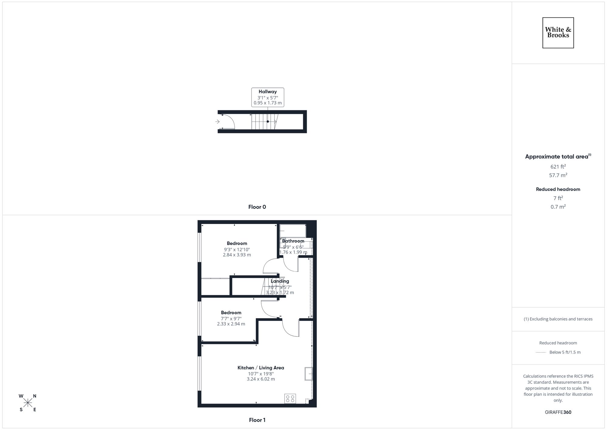 2 bed flat for sale in Hawthorn Road, Bognor Regis, PO21 - Property floorplan