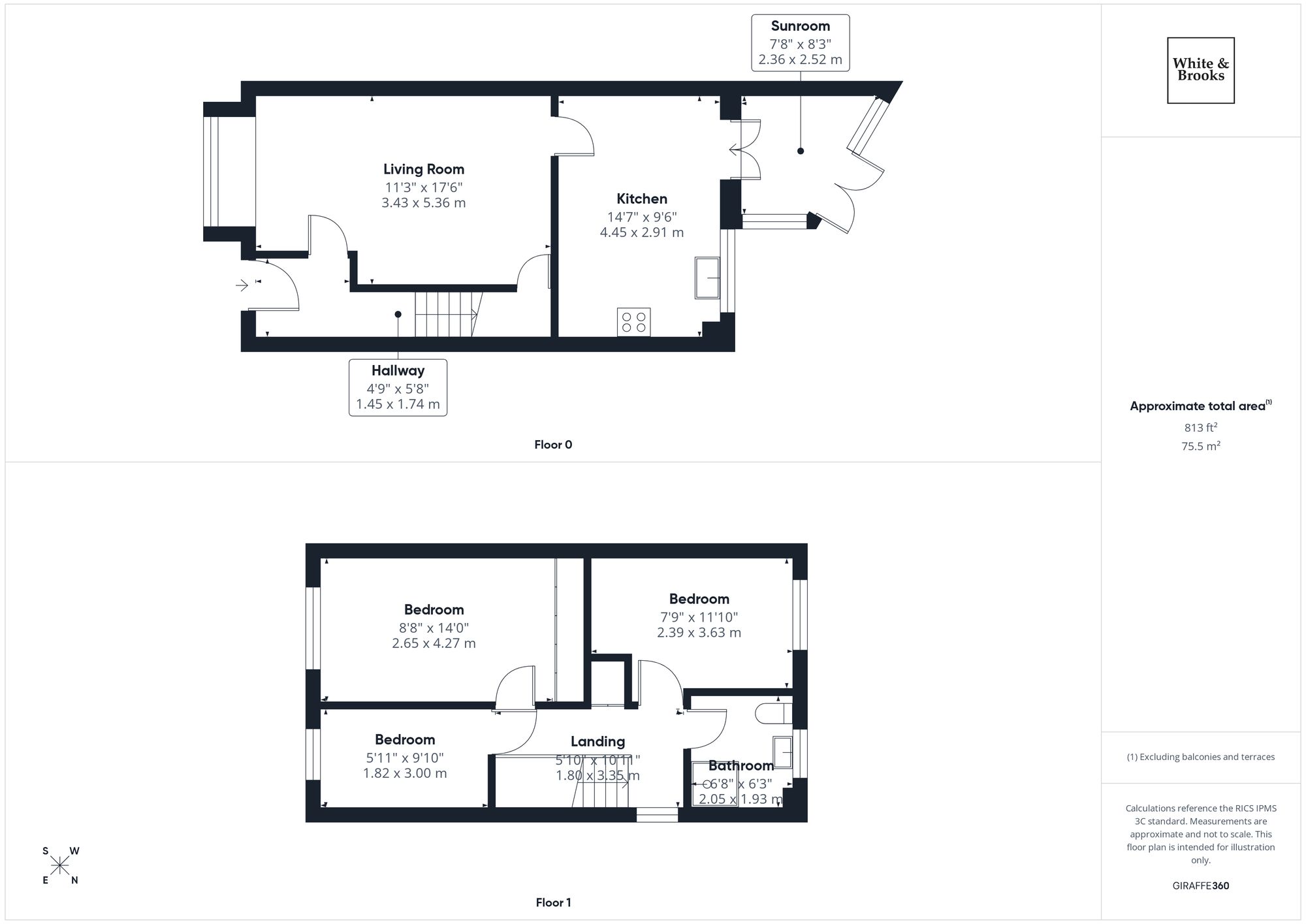 3 bed semi-detached house for sale in Bronze Close, Bognor Regis, PO22 - Property floorplan
