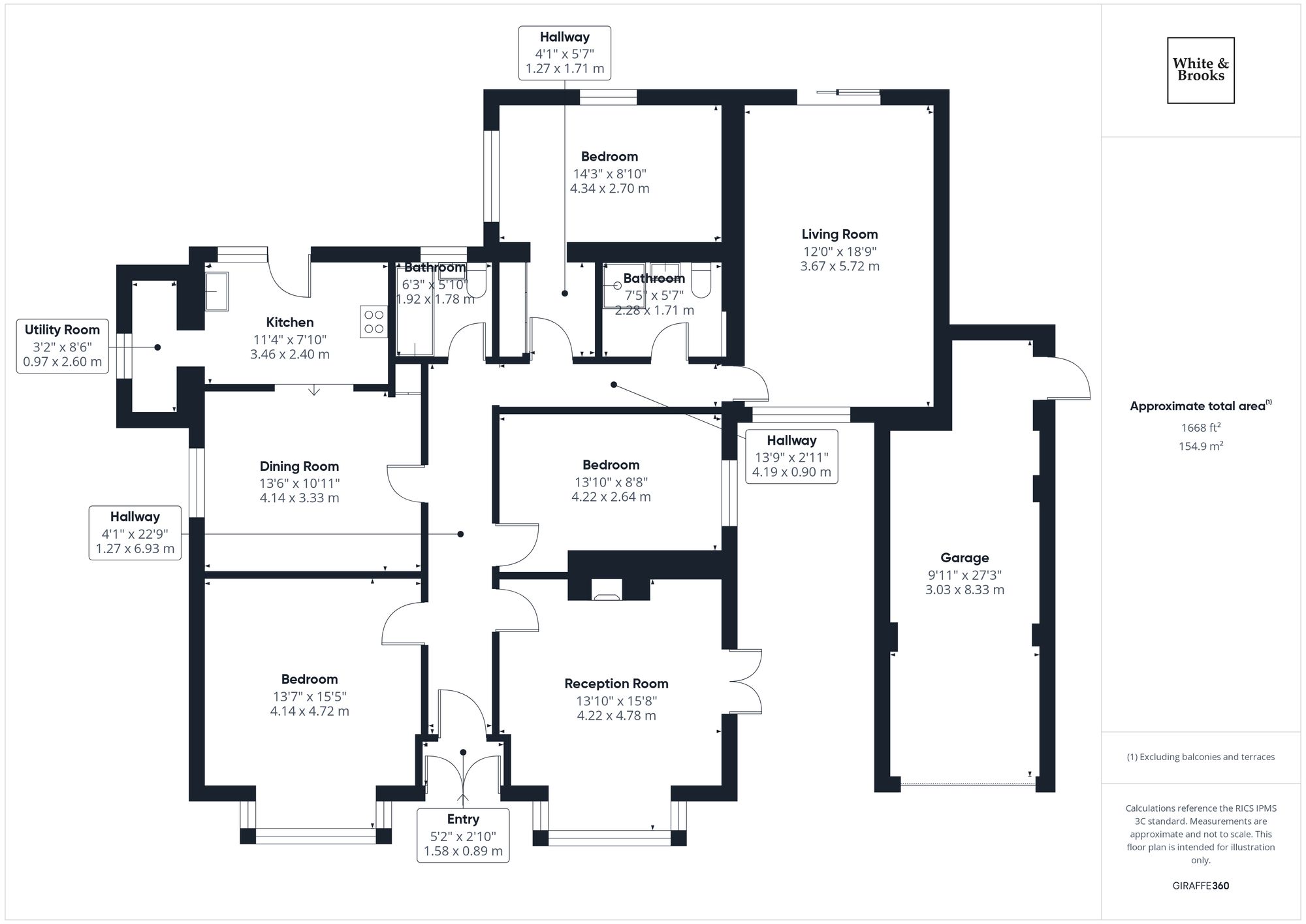 3 bed detached bungalow for sale in Normanton Avenue, Bognor Regis, PO21 - Property floorplan
